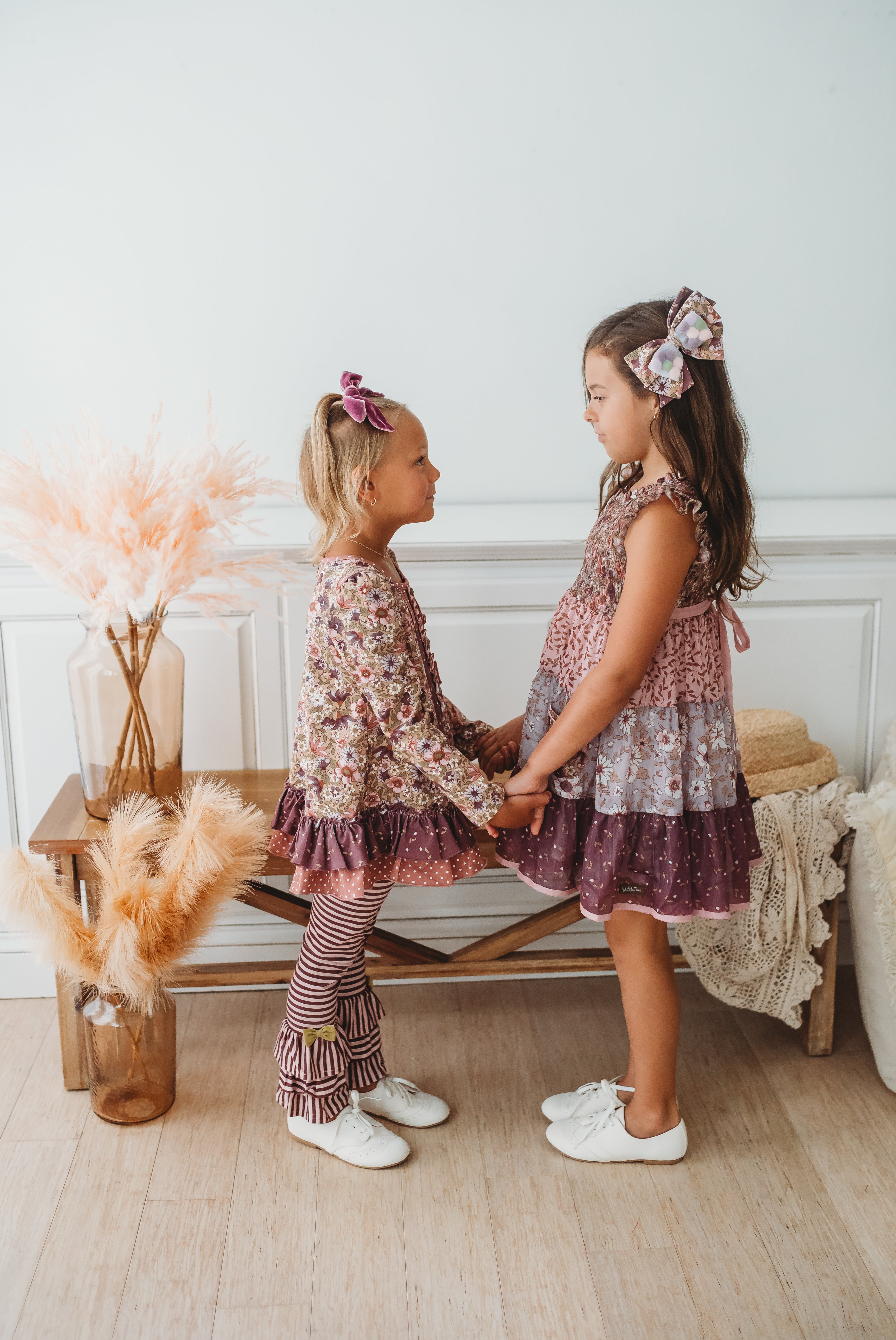 Tangled in Twigs Ruffle Leggings (Pre-Order)