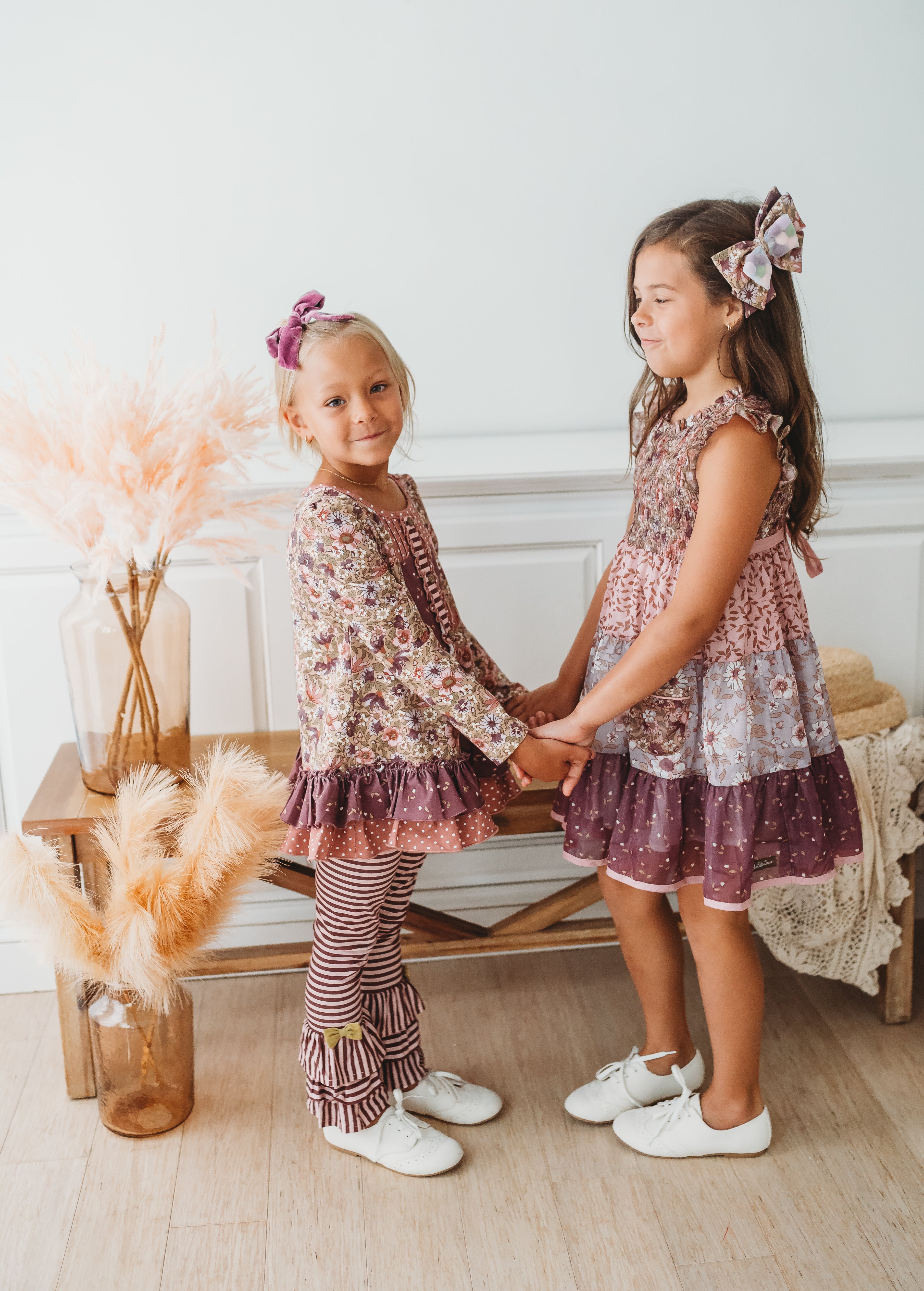 Tangled in Twigs Ruffle Leggings (Pre-Order)