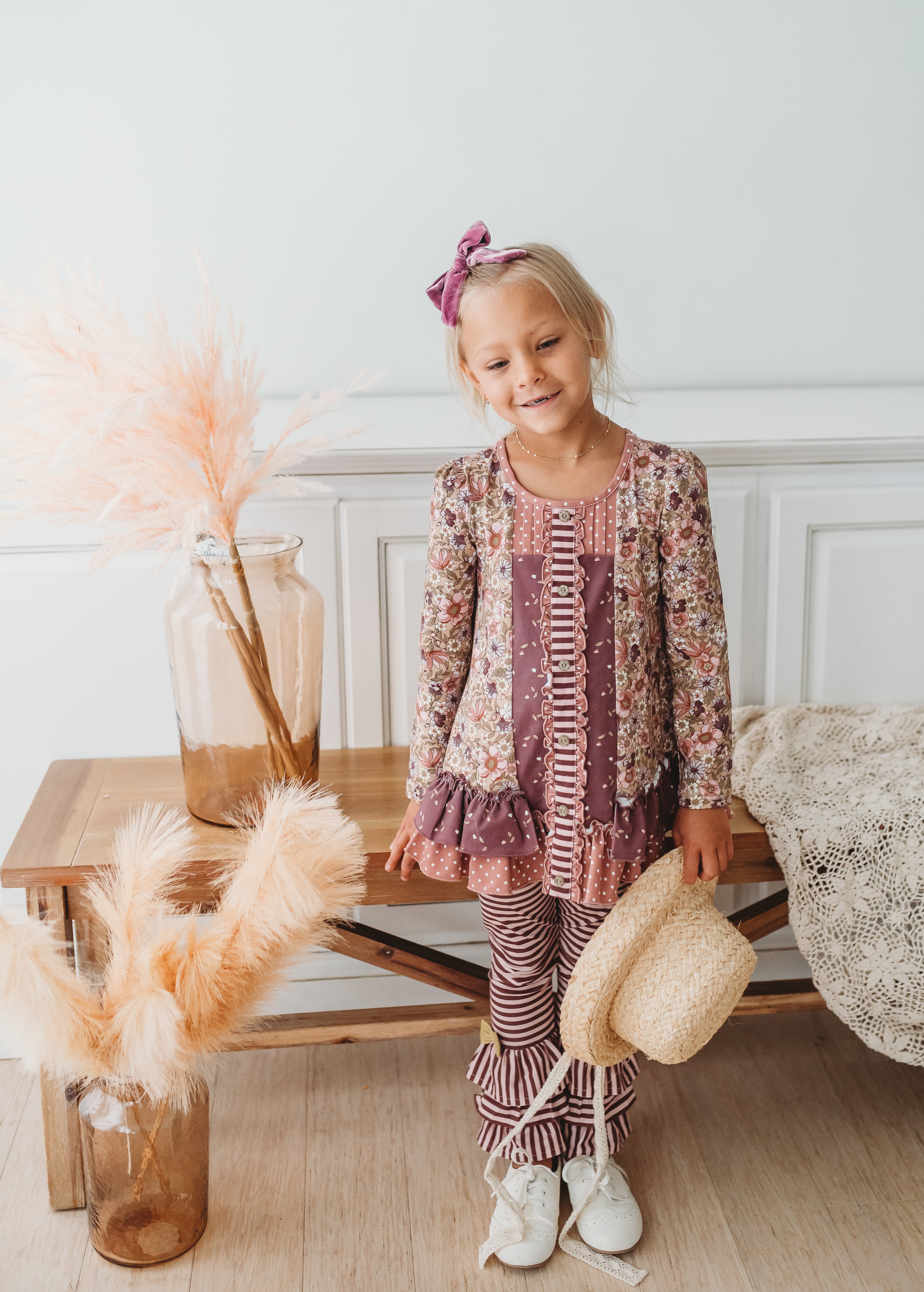 Tangled in Twigs Ruffle Leggings (Pre-Order)