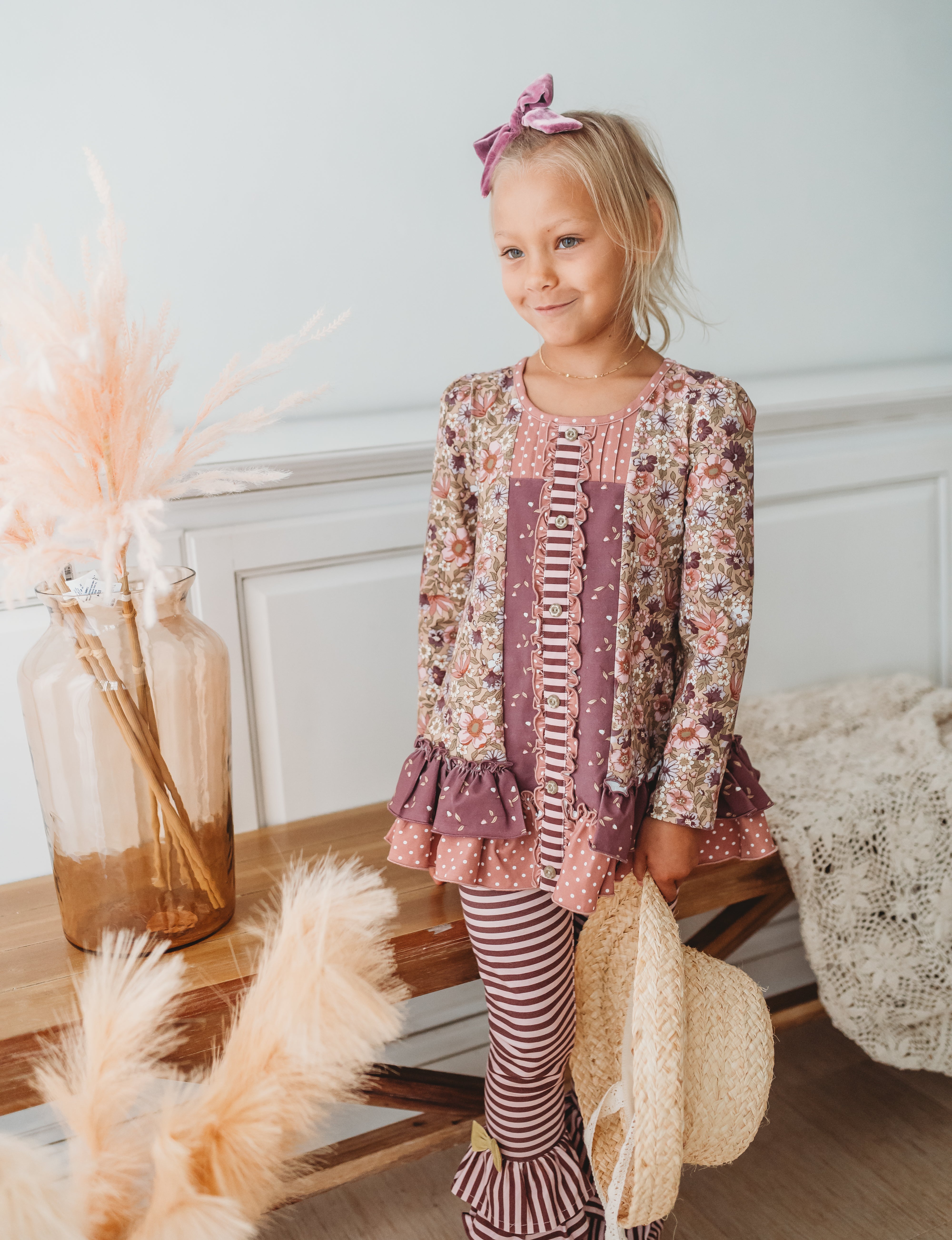 Tangled in Twigs Ruffle Leggings (Pre-Order)