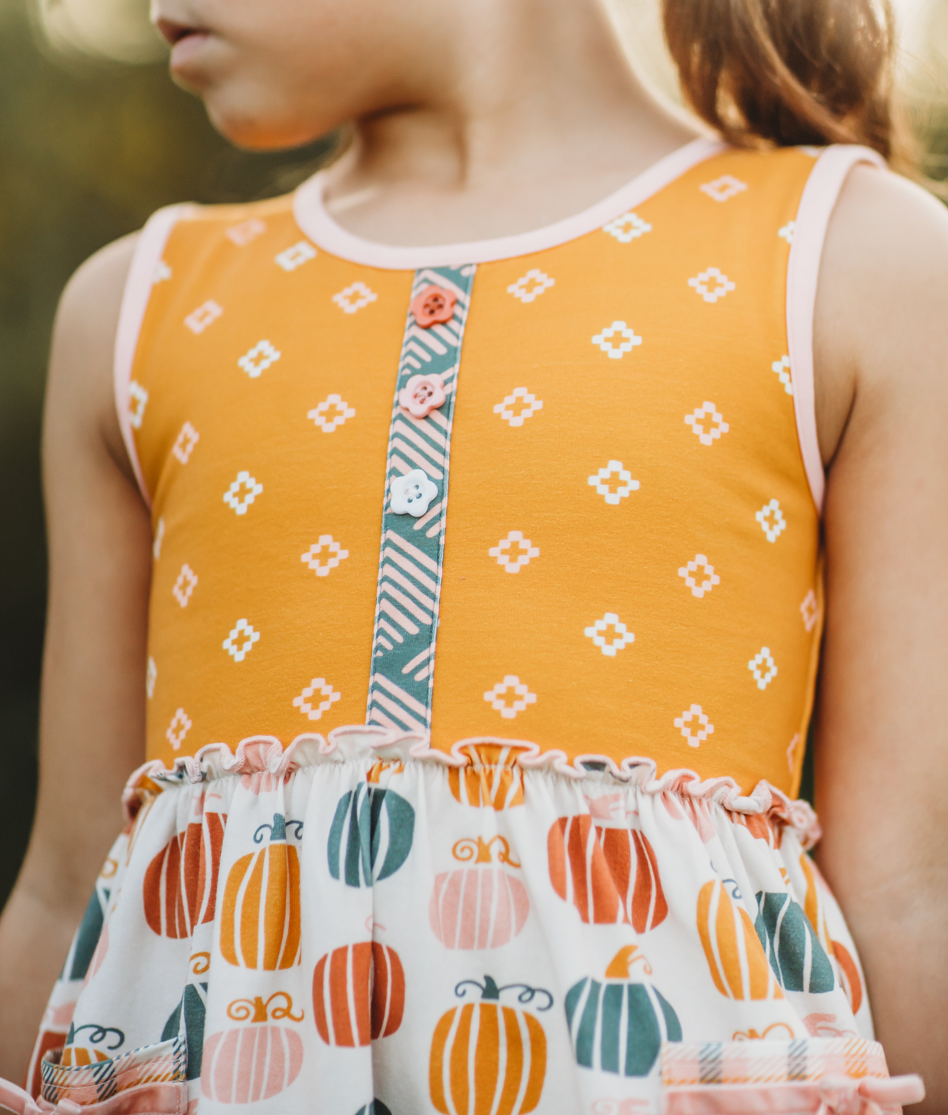 Little Pumpkin Jubilee Ruffle Dress