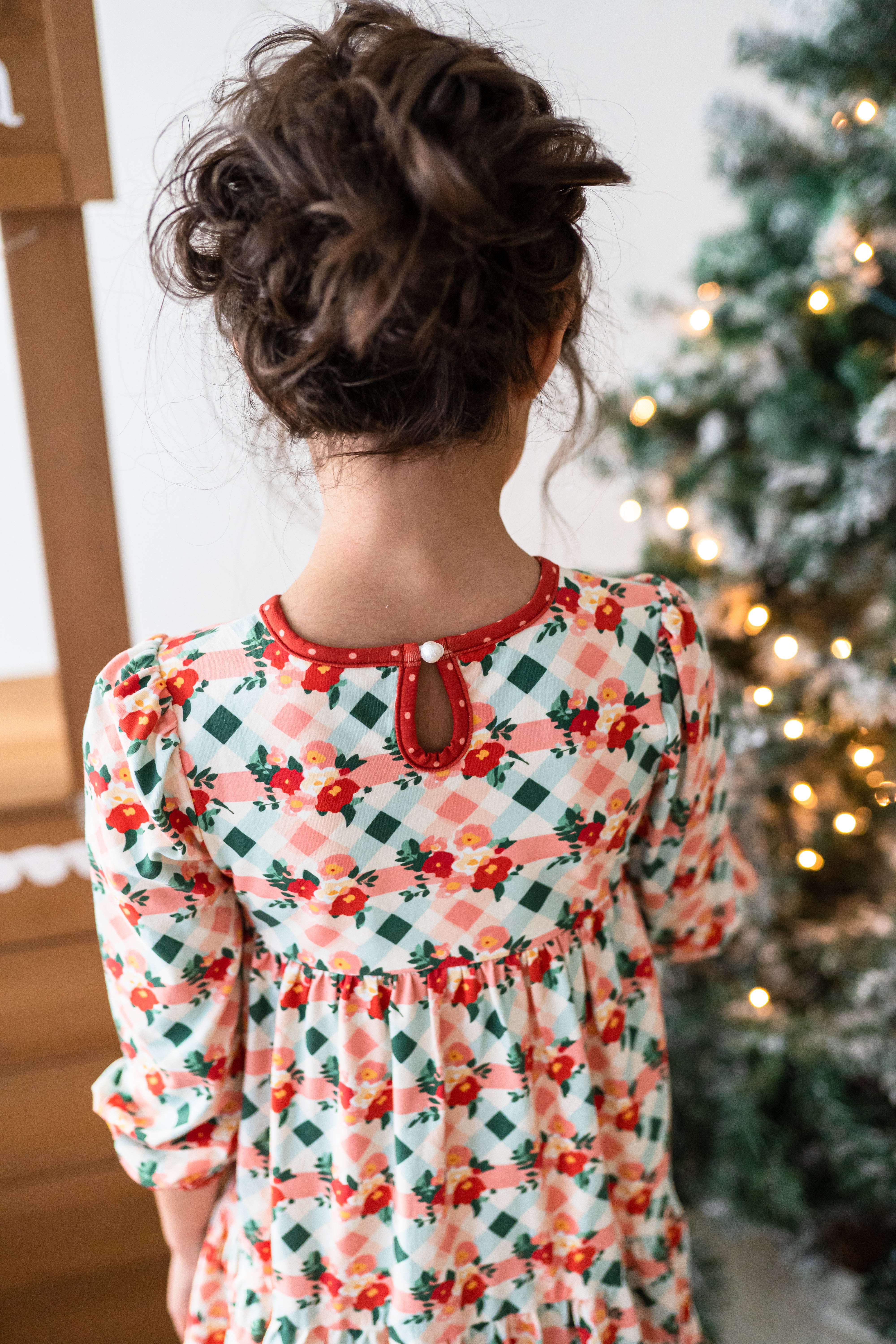 Tier Dress Plaid Tidings