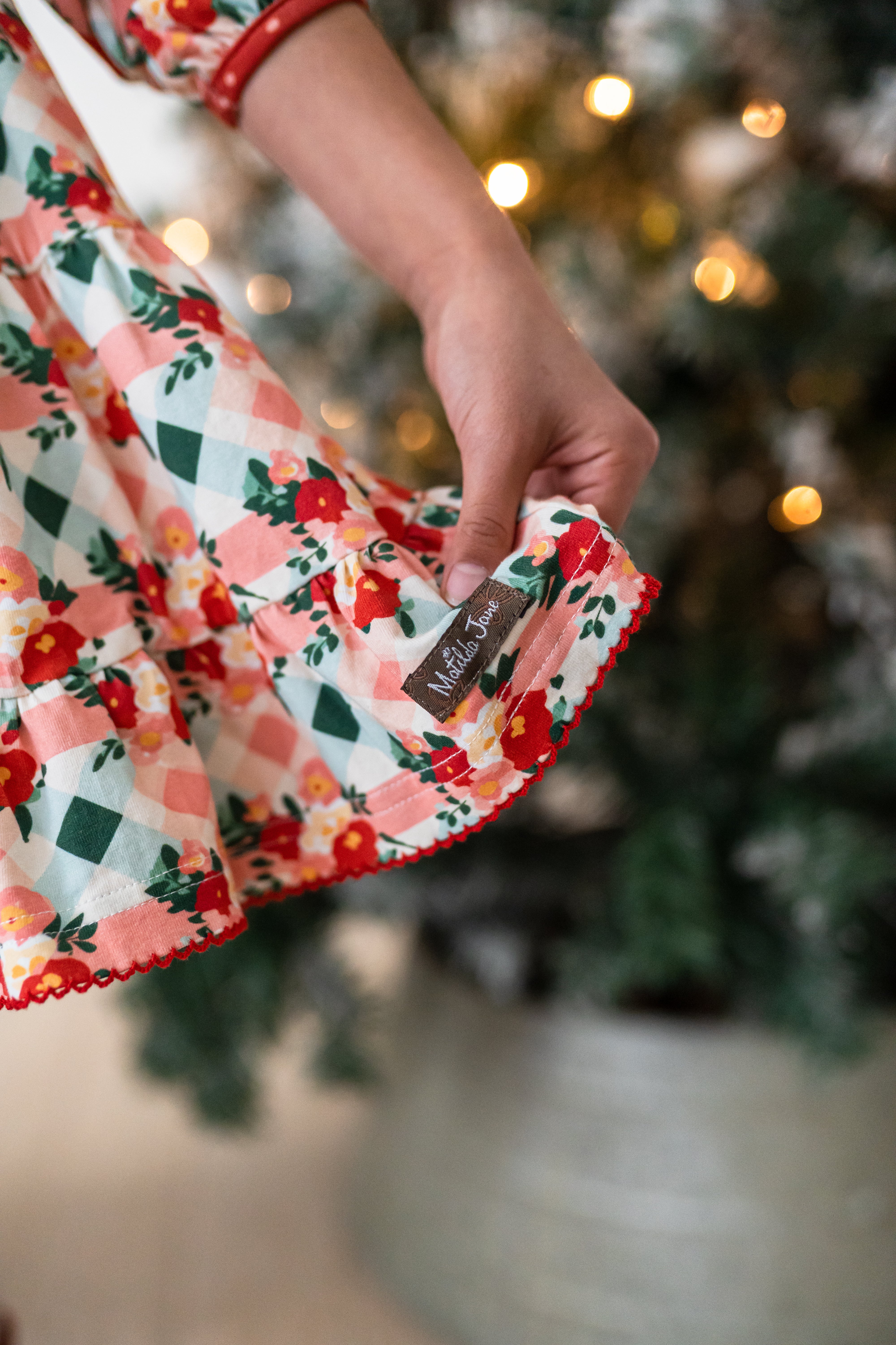 Tier Dress Plaid Tidings