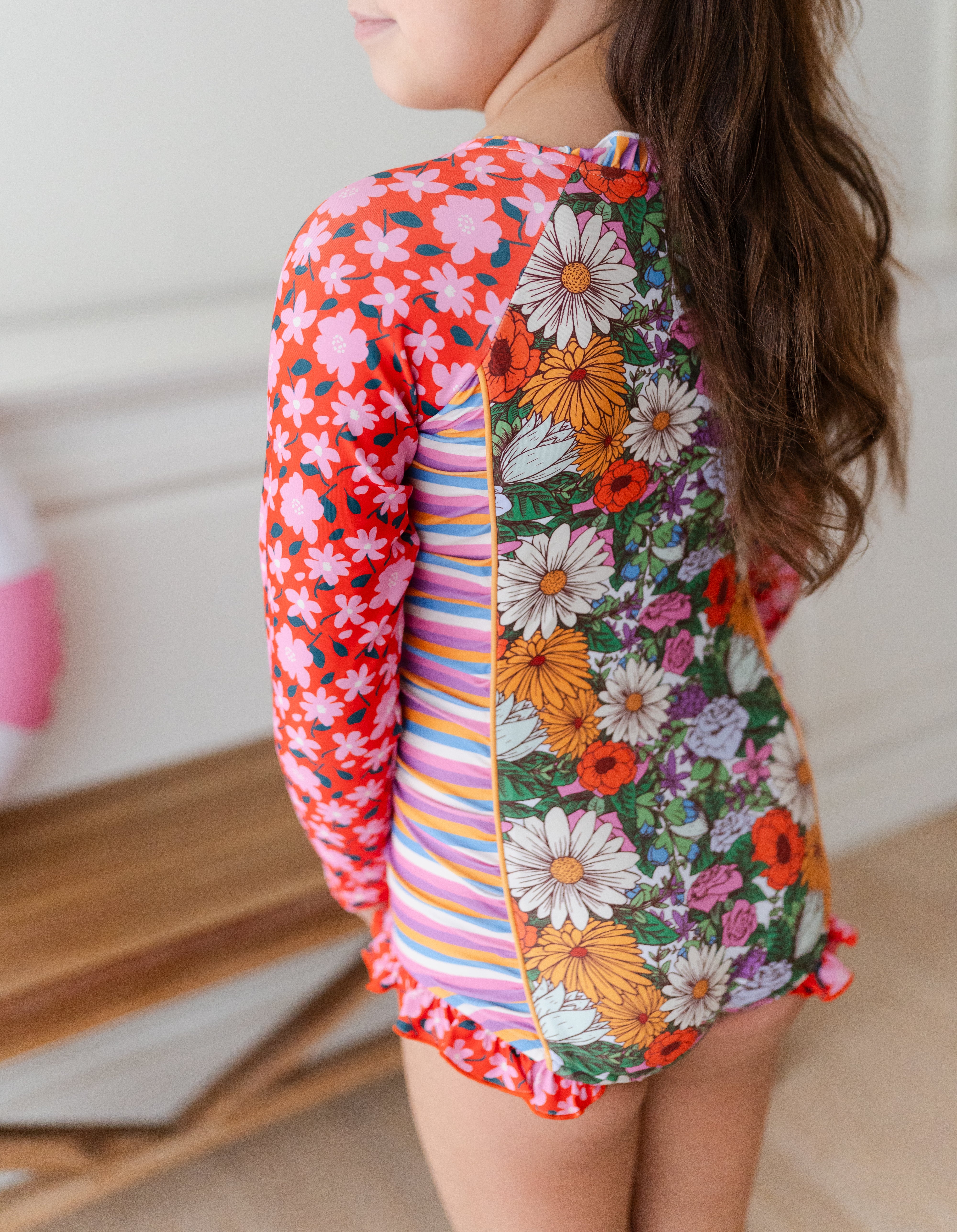 Rash Guard Swimsuit - Long Sleeve | Flower Power (Pre-Order)