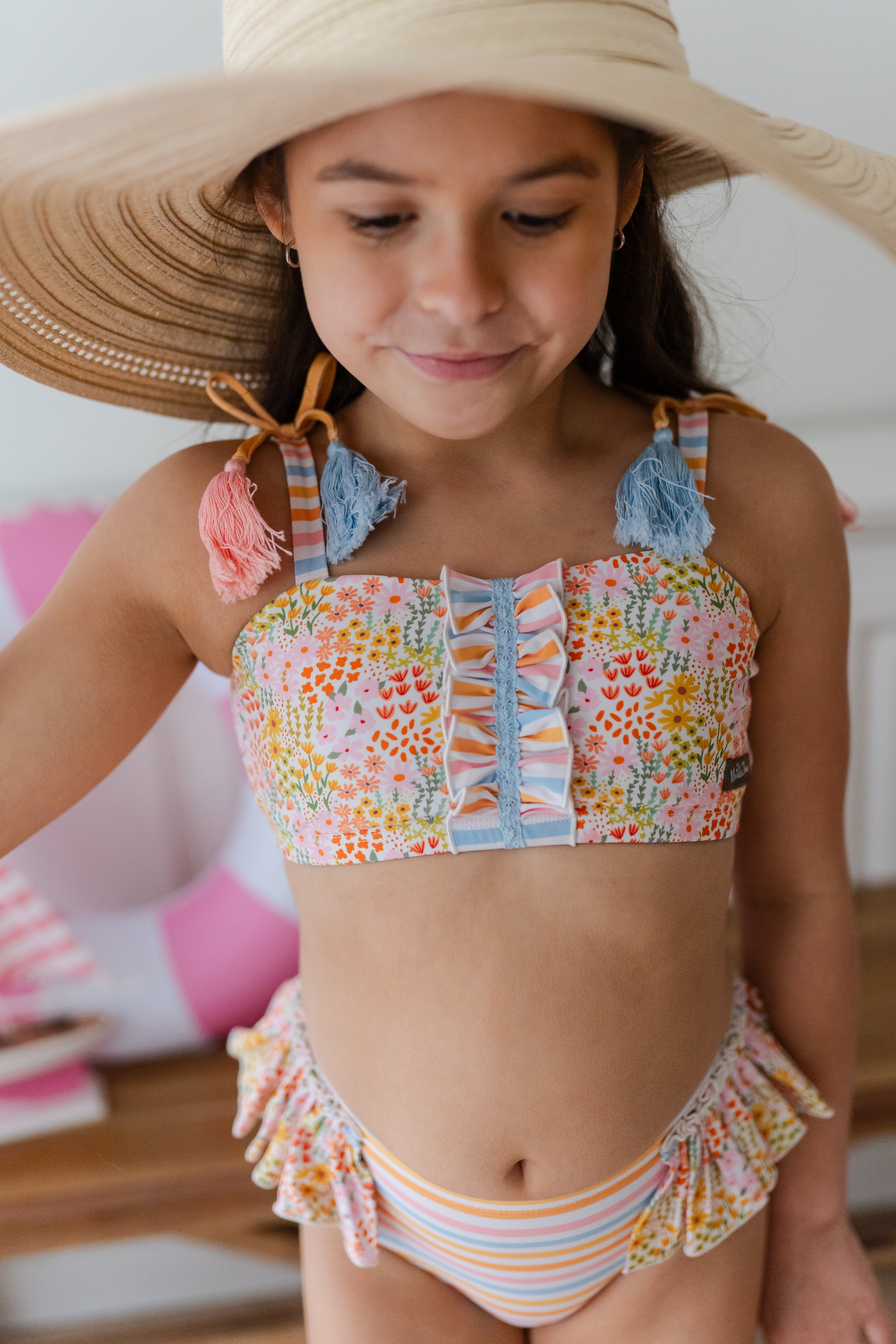 Tassel Two Piece Swimsuit | Sunlit Meadow (Pre-Order)