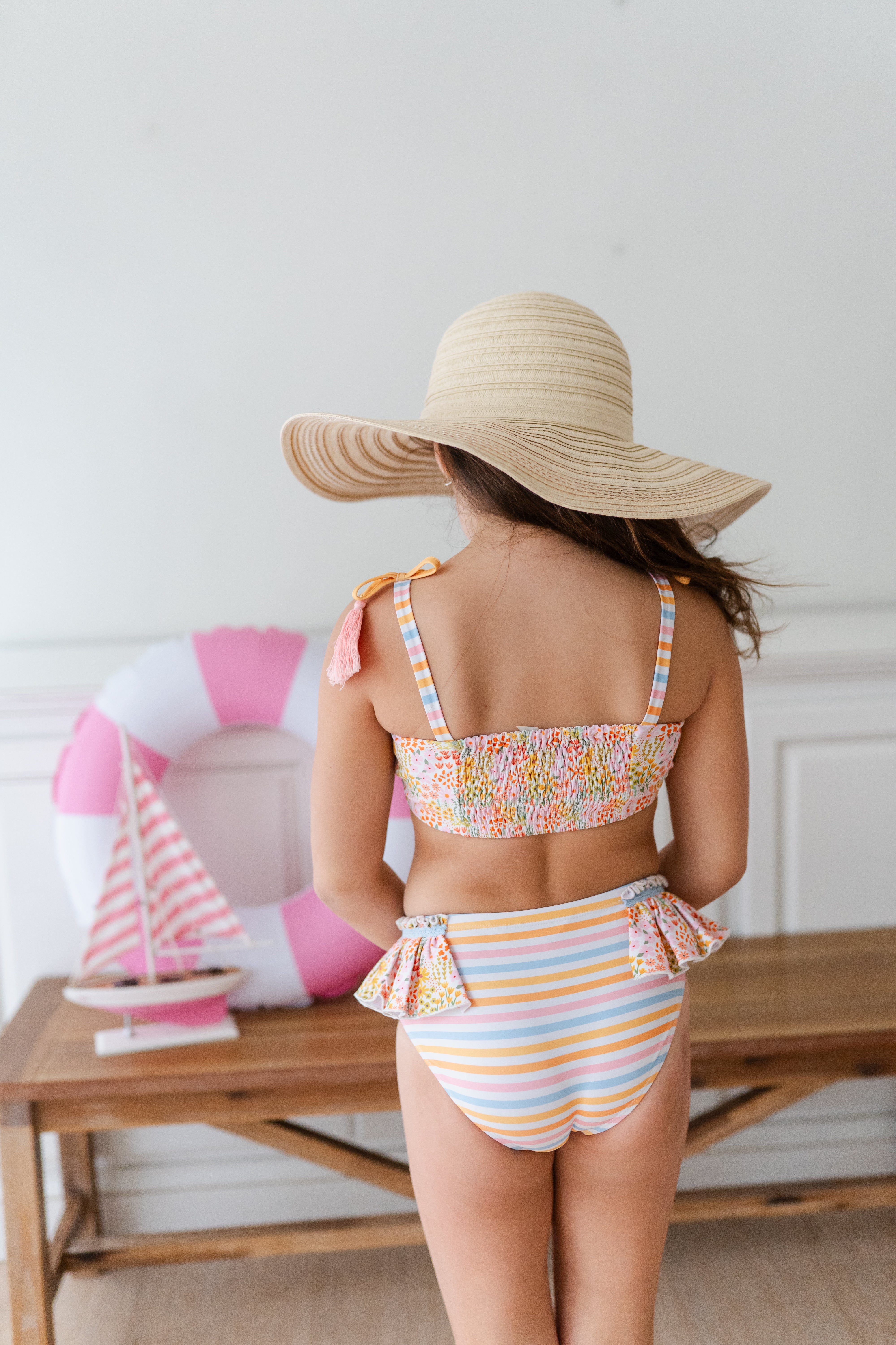 Tassel Two Piece Swimsuit | Sunlit Meadow (Pre-Order)