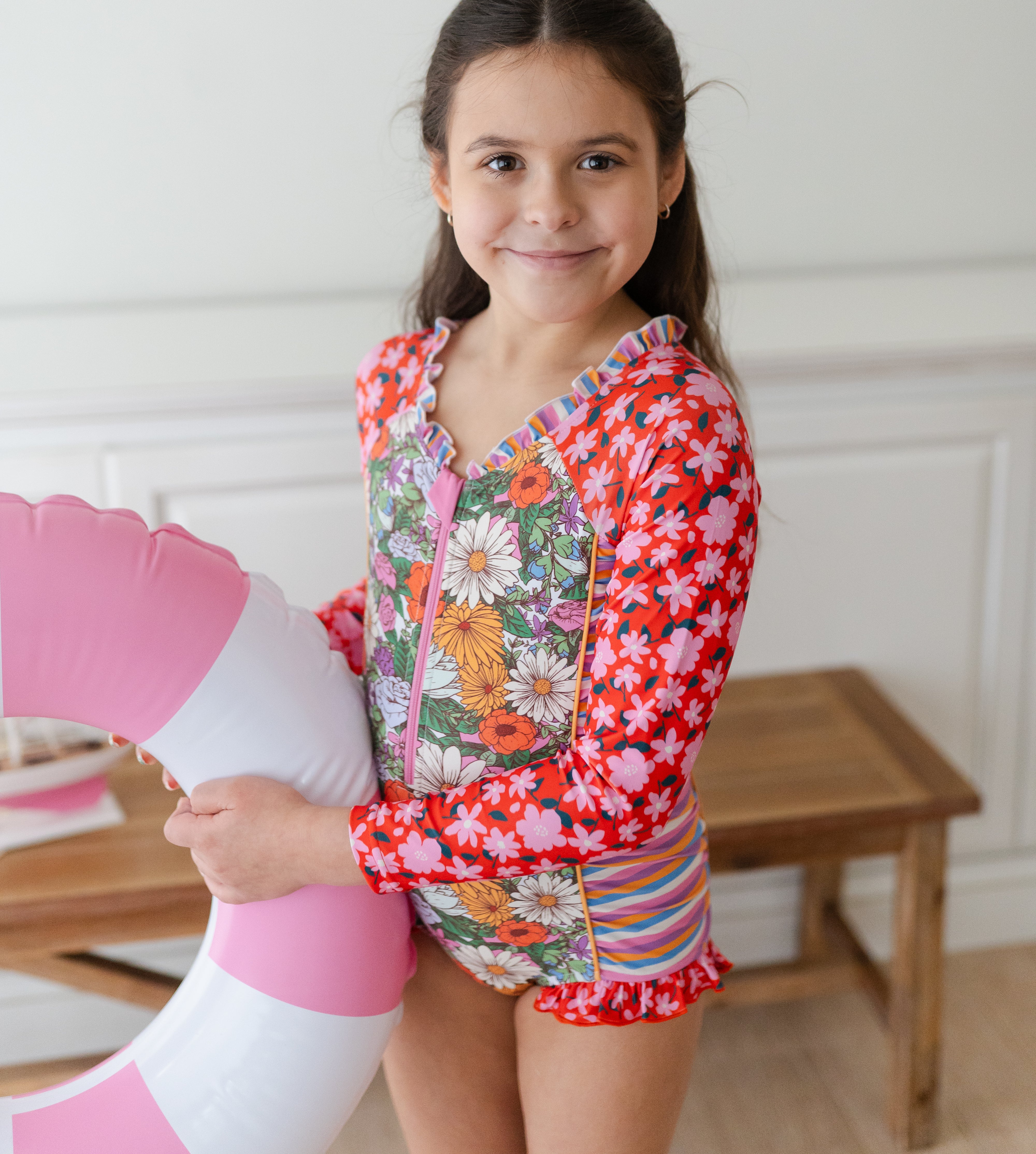 Rash Guard Swimsuit - Long Sleeve | Flower Power (Pre-Order)