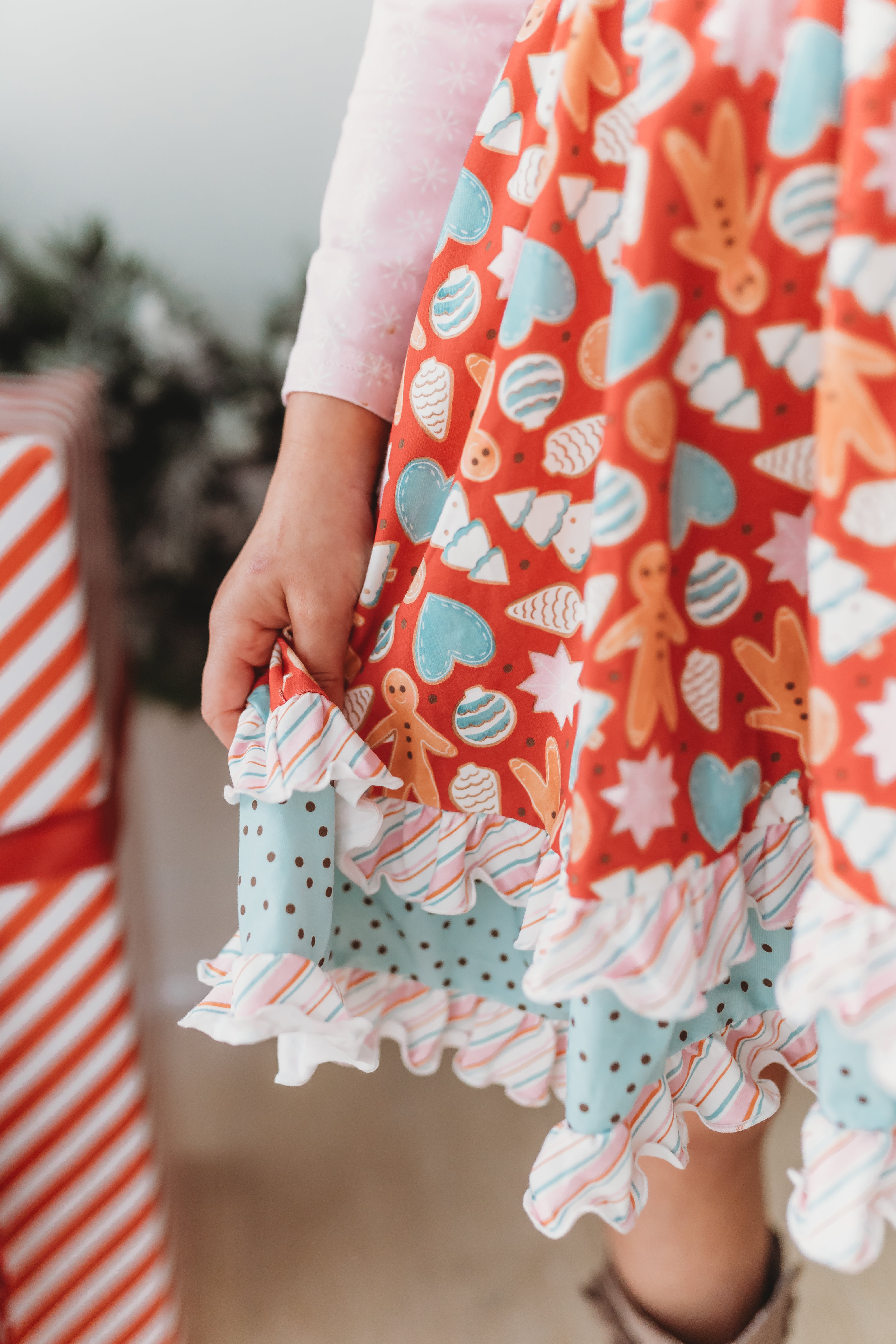 Merry Gingerbread Moments Bib Dress