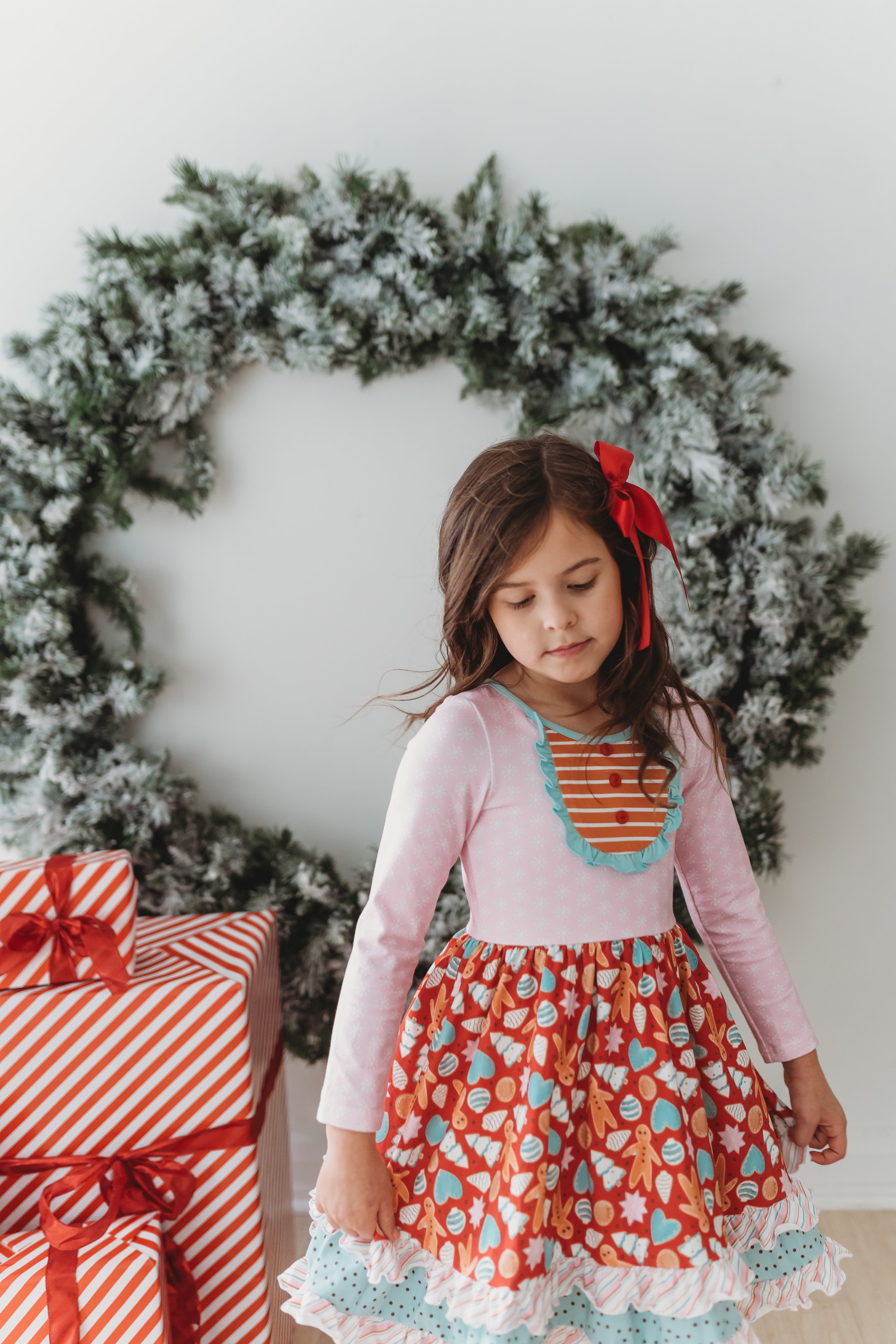 Merry Gingerbread Moments Bib Dress