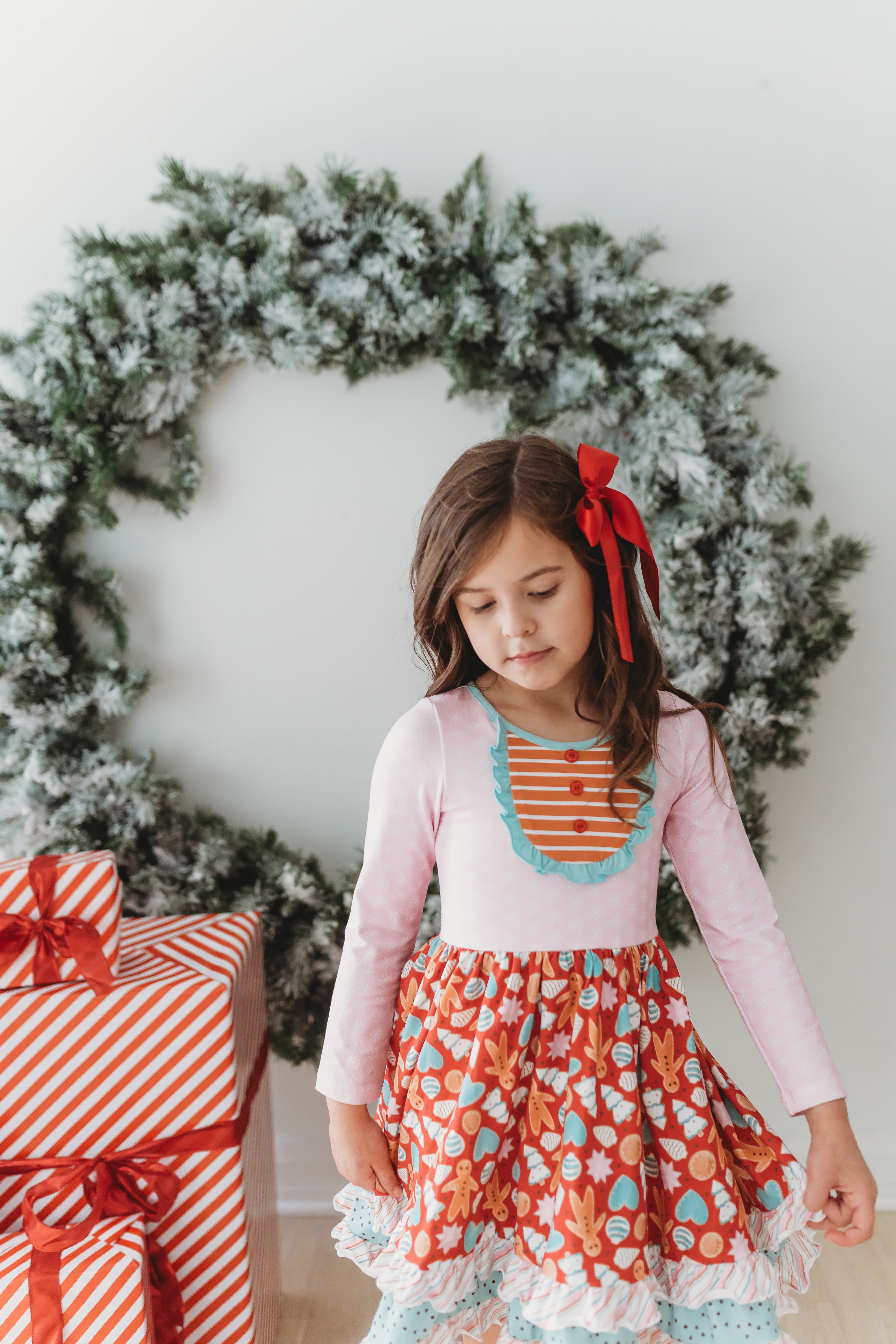 Merry Gingerbread Moments Bib Dress