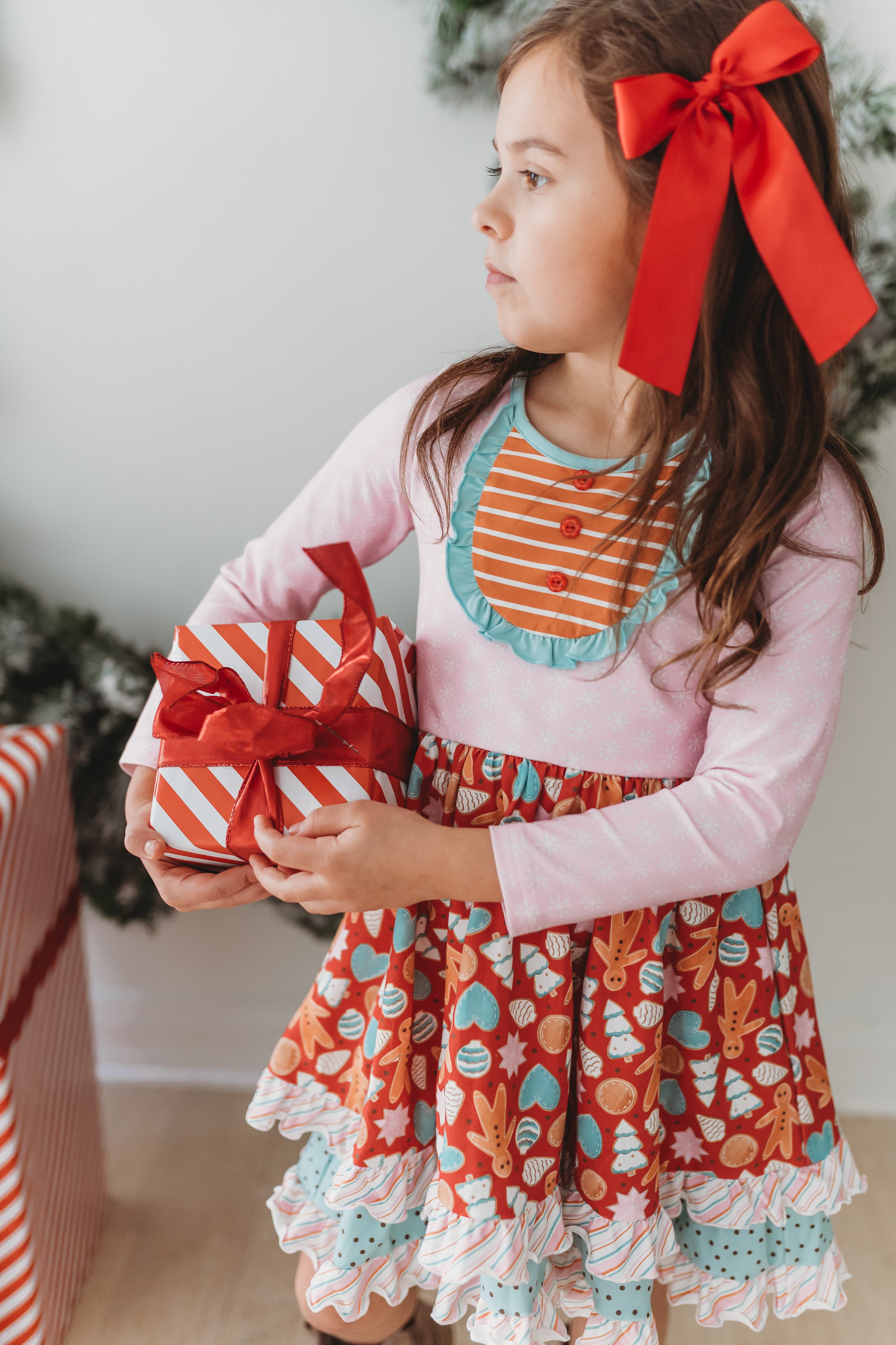 Merry Gingerbread Moments Bib Dress