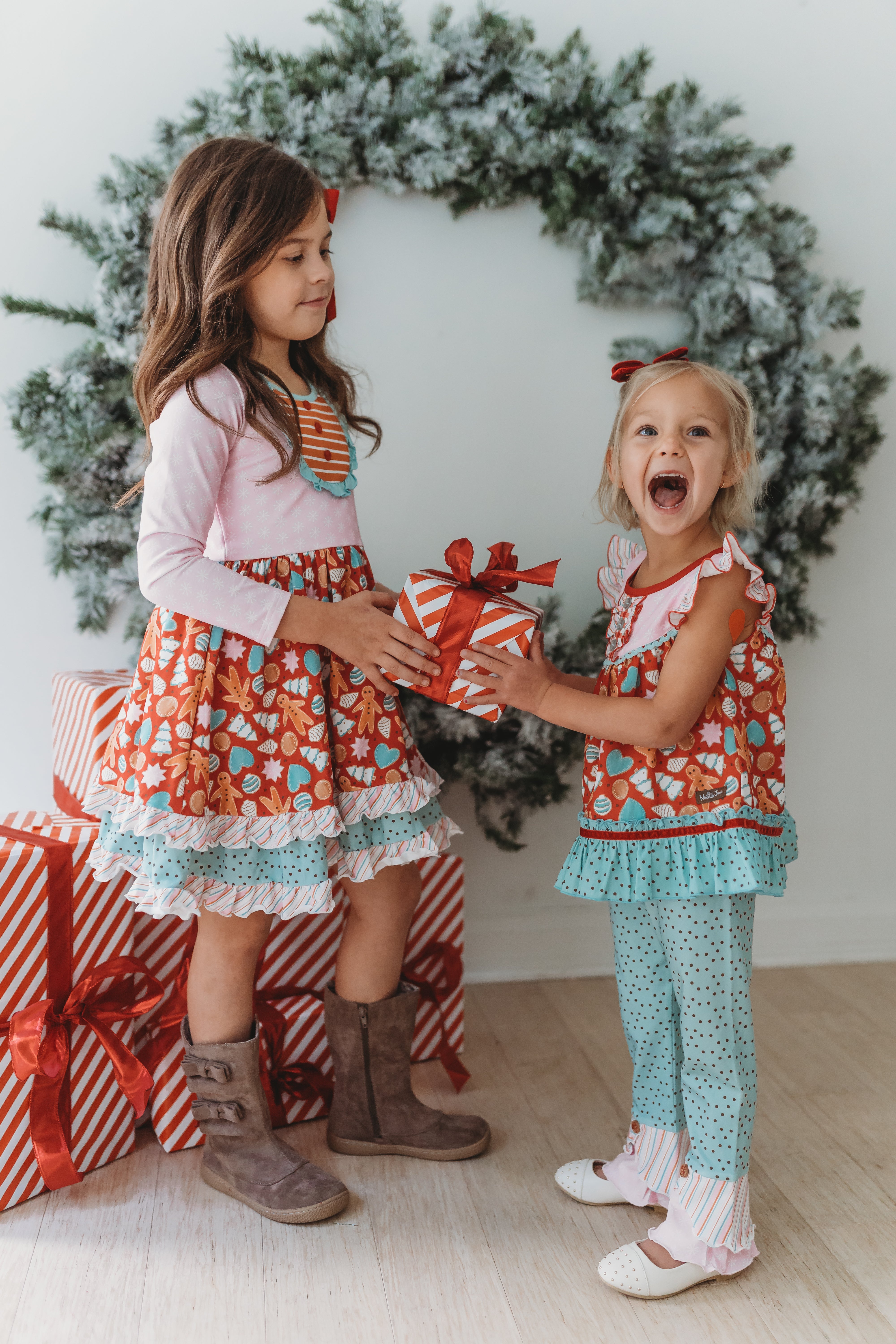 Merry Gingerbread Moments Bib Dress