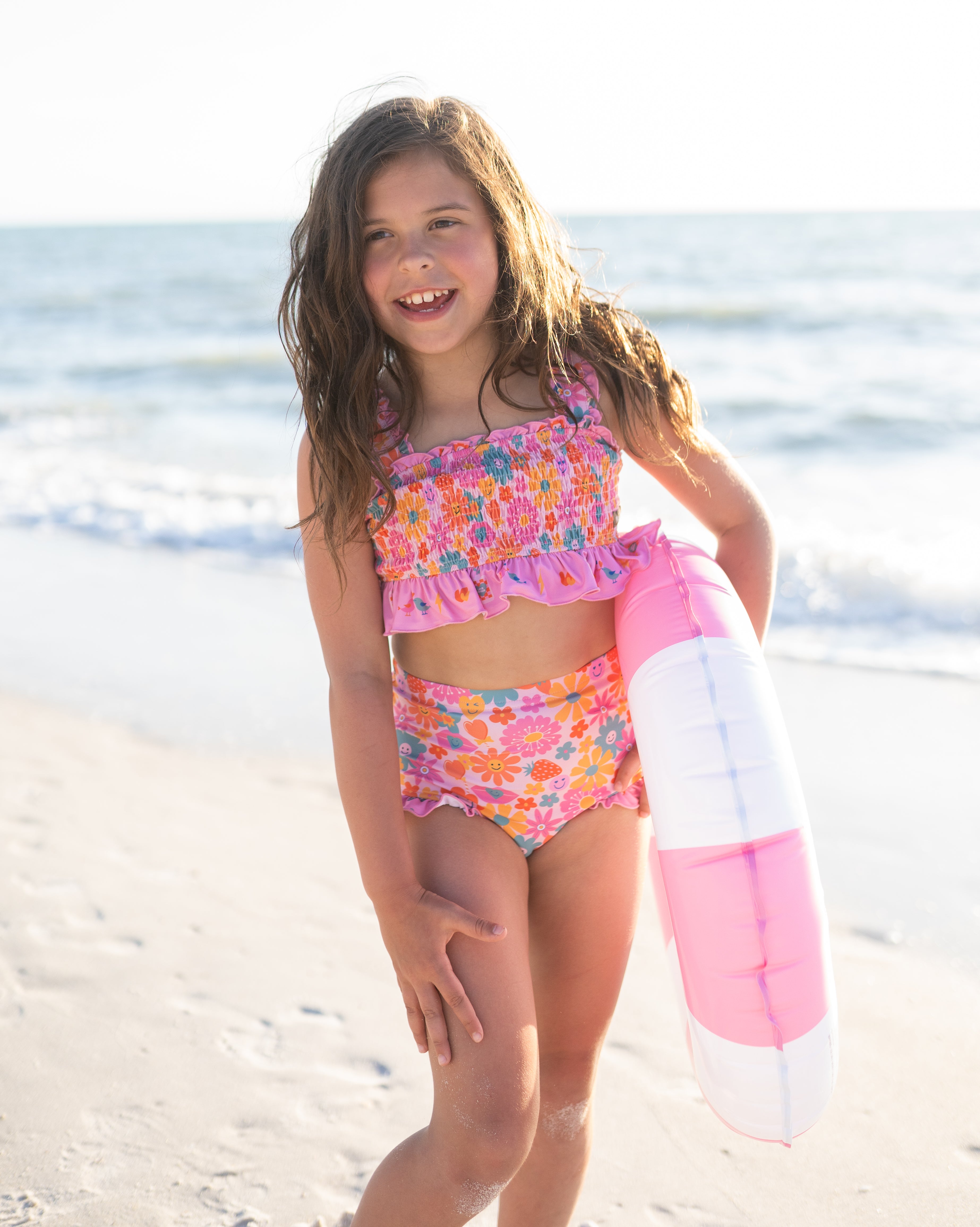 Smocked Swimsuit | Retro Tides