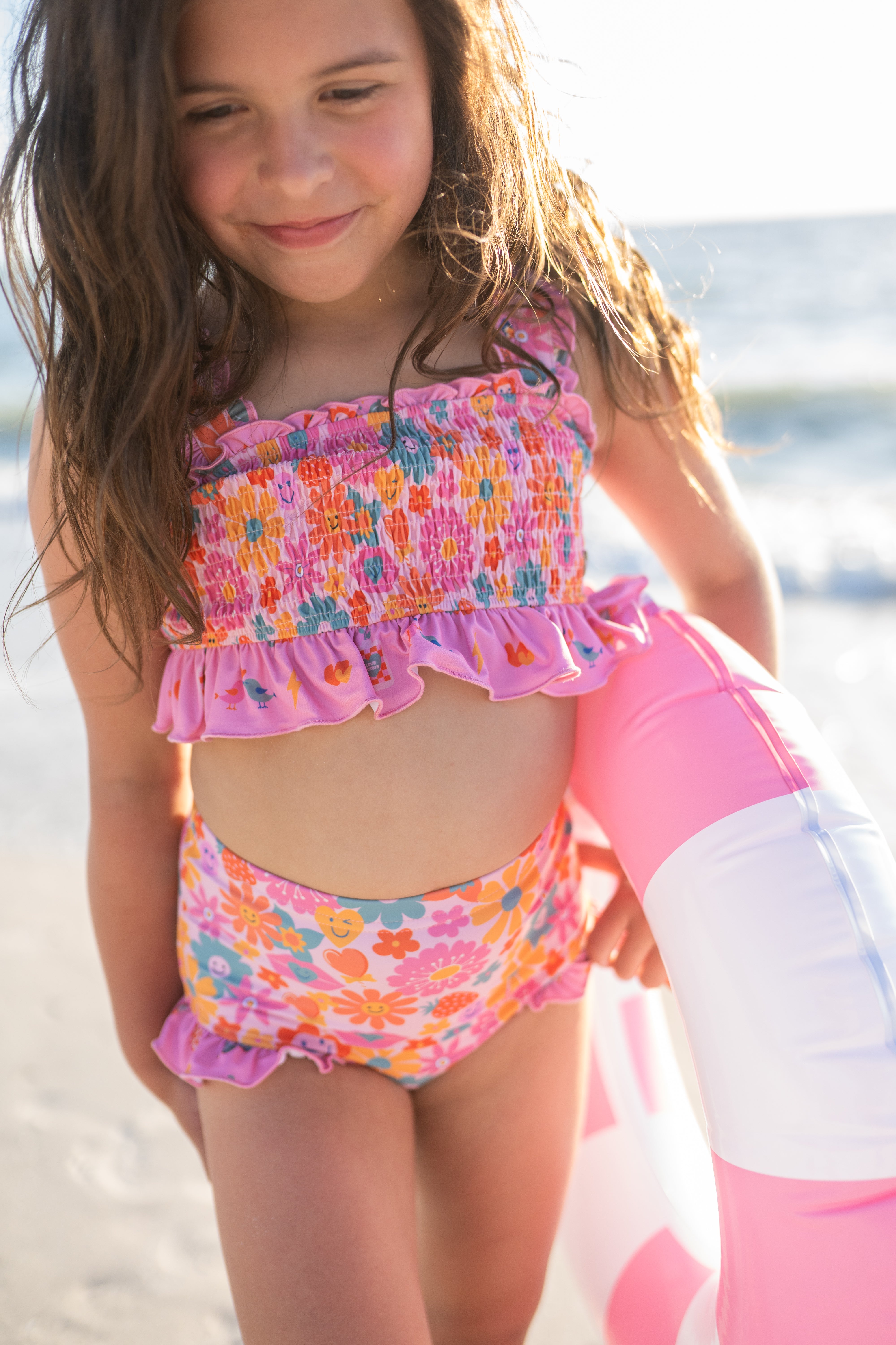 Smocked Swimsuit | Retro Tides