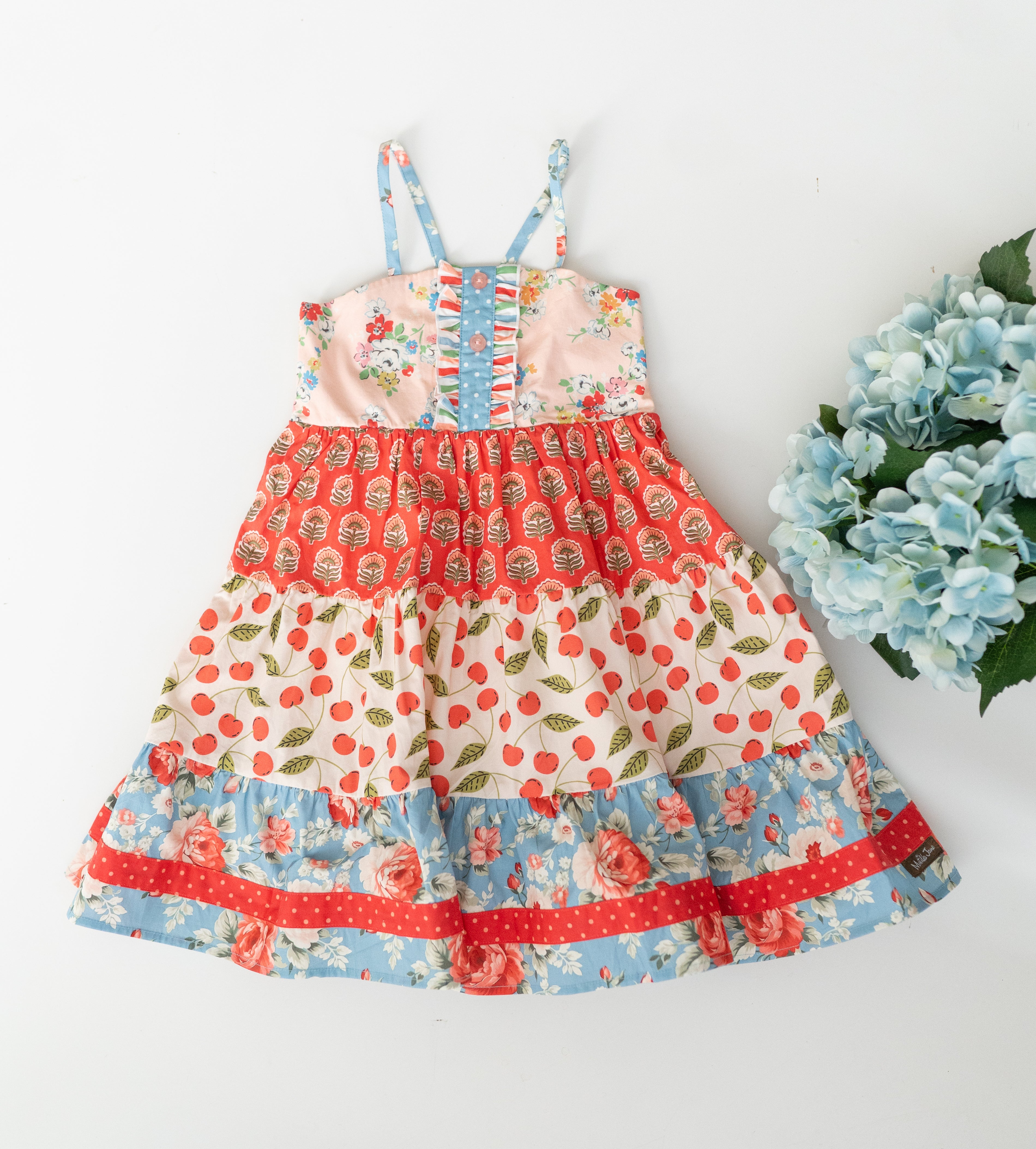 Cherry Glory Panel Dress