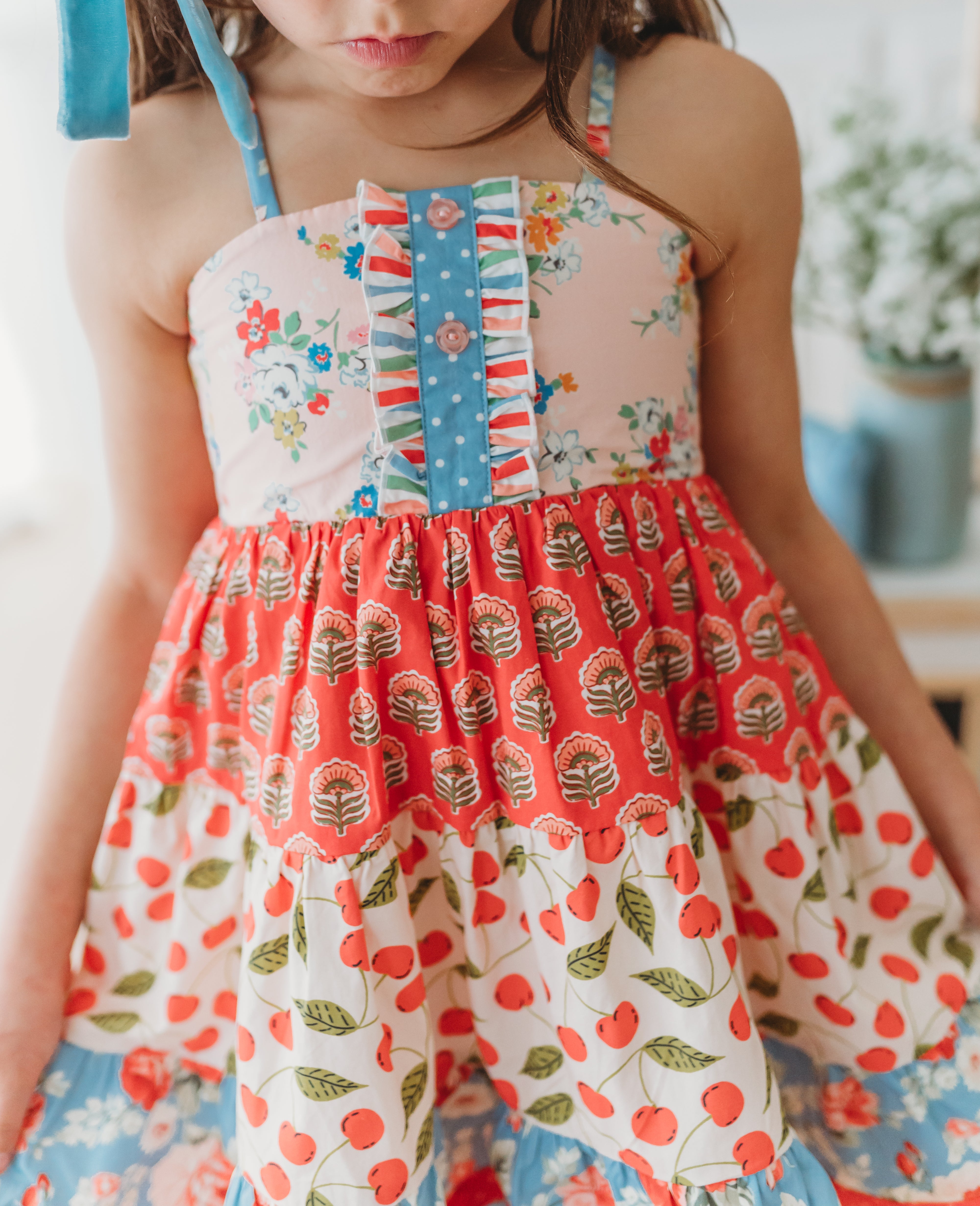 Cherry Glory Panel Dress