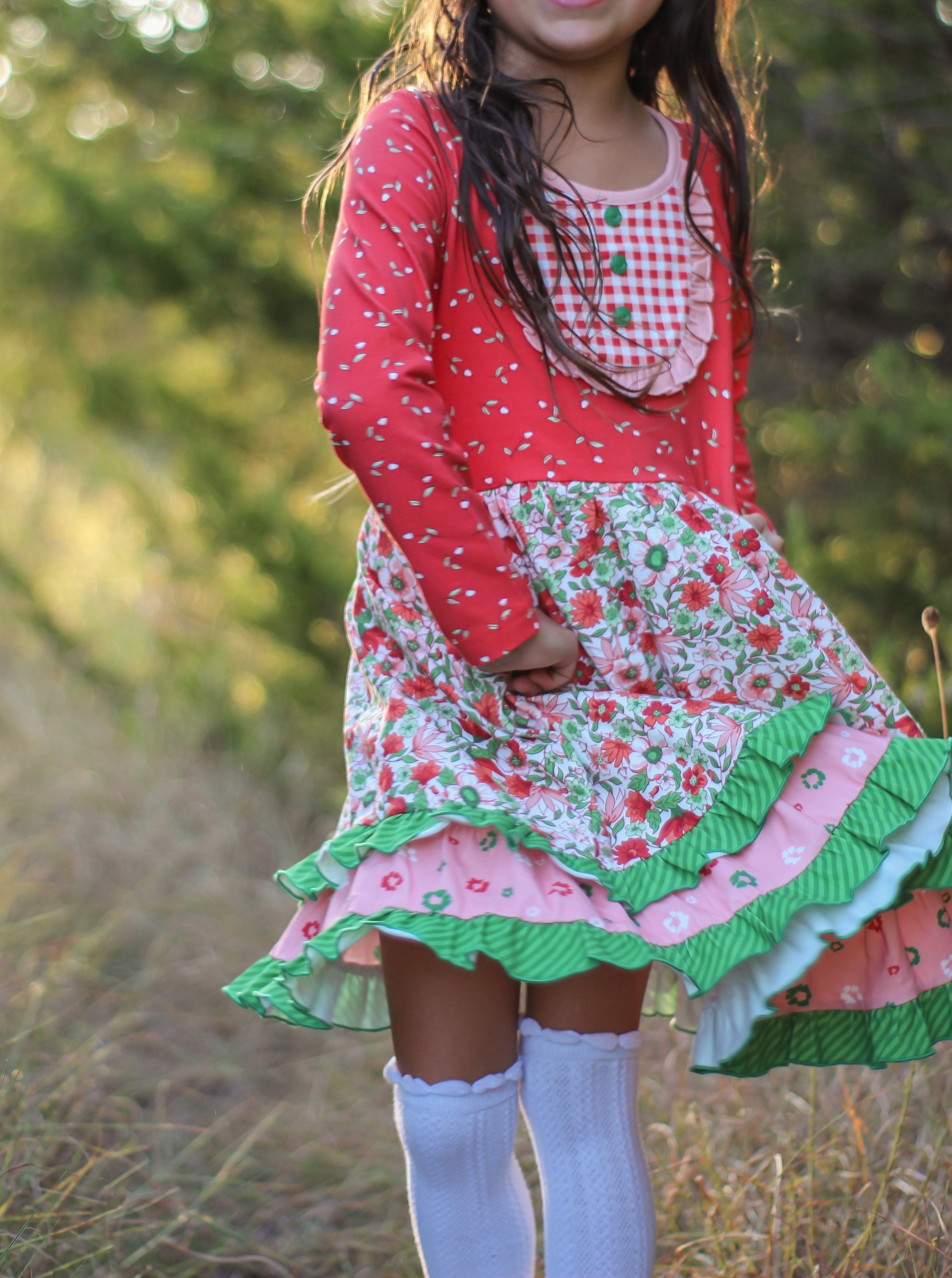 Holiday Heirloom Bib Dress