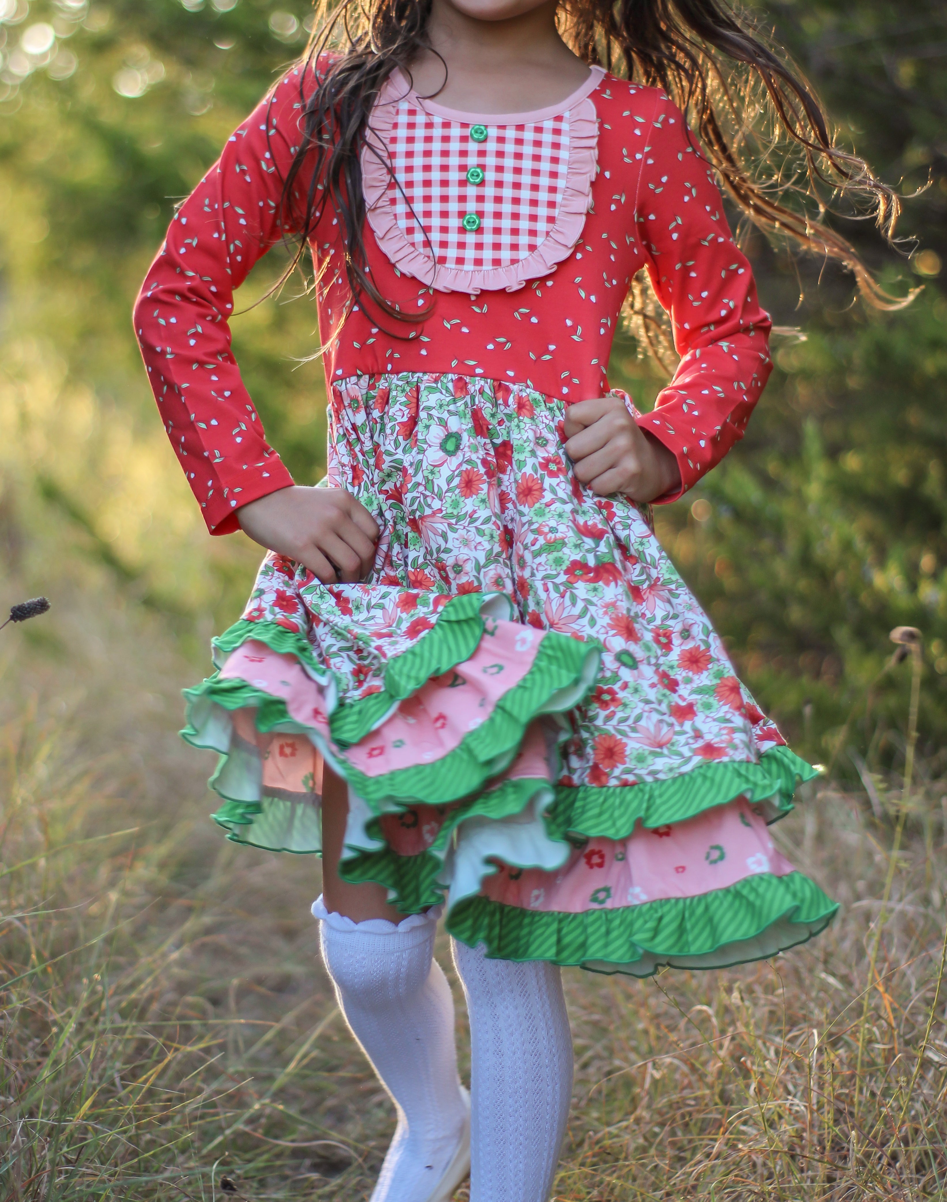 Holiday Heirloom Bib Dress