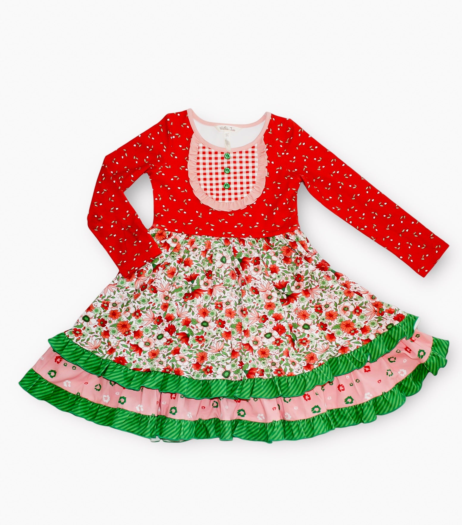 Holiday Heirloom Bib Dress