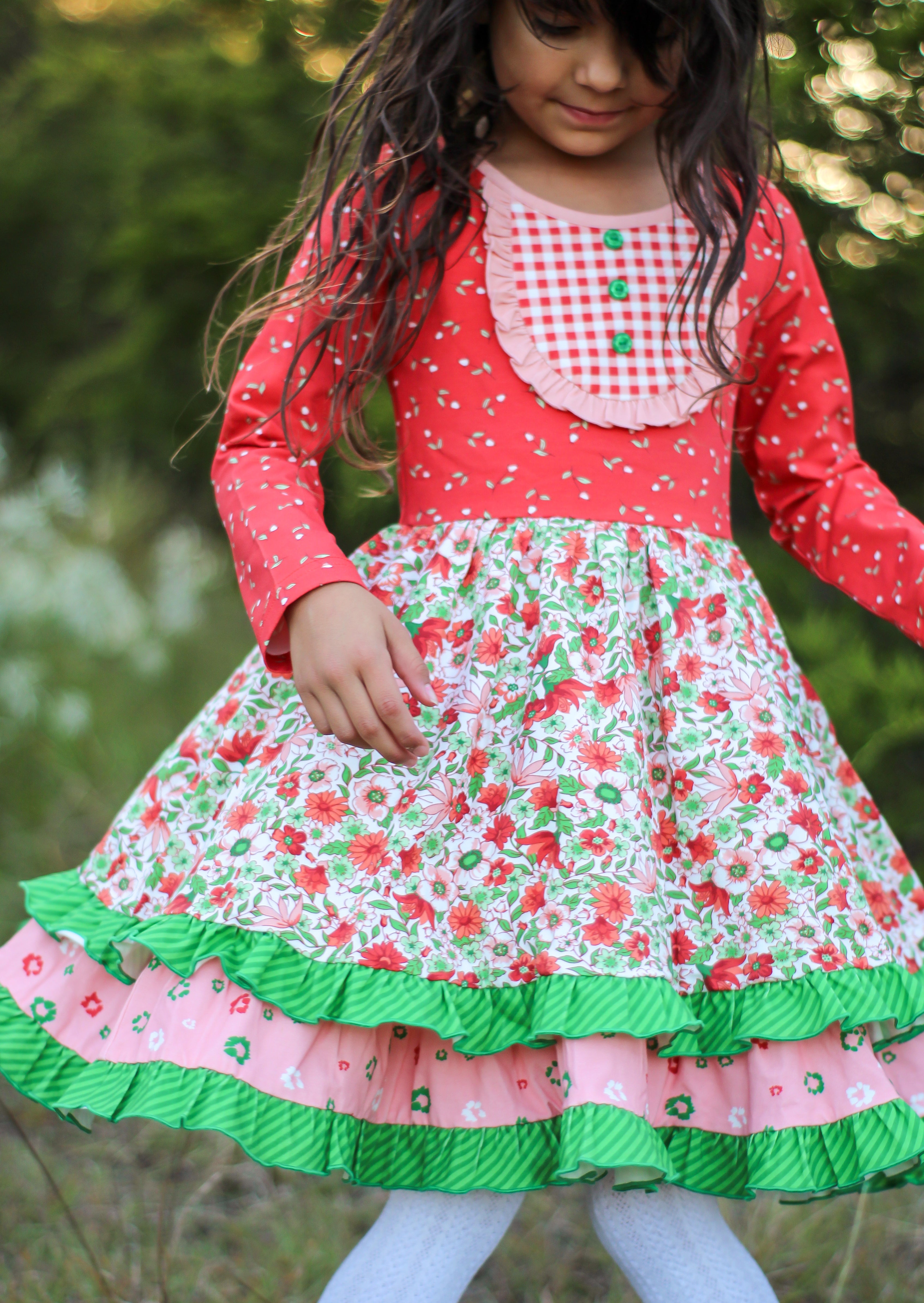 Holiday Heirloom Bib Dress