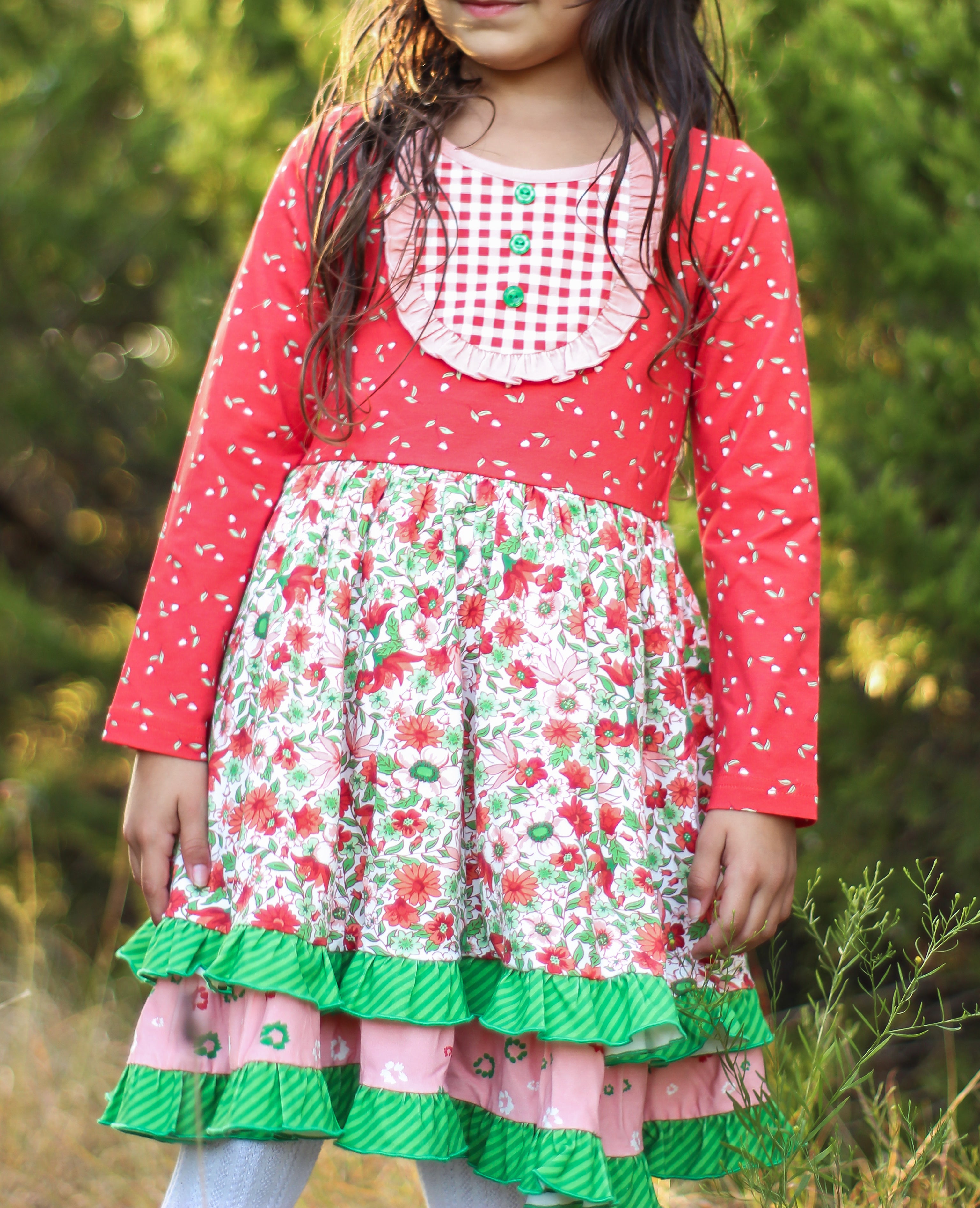 Holiday Heirloom Bib Dress