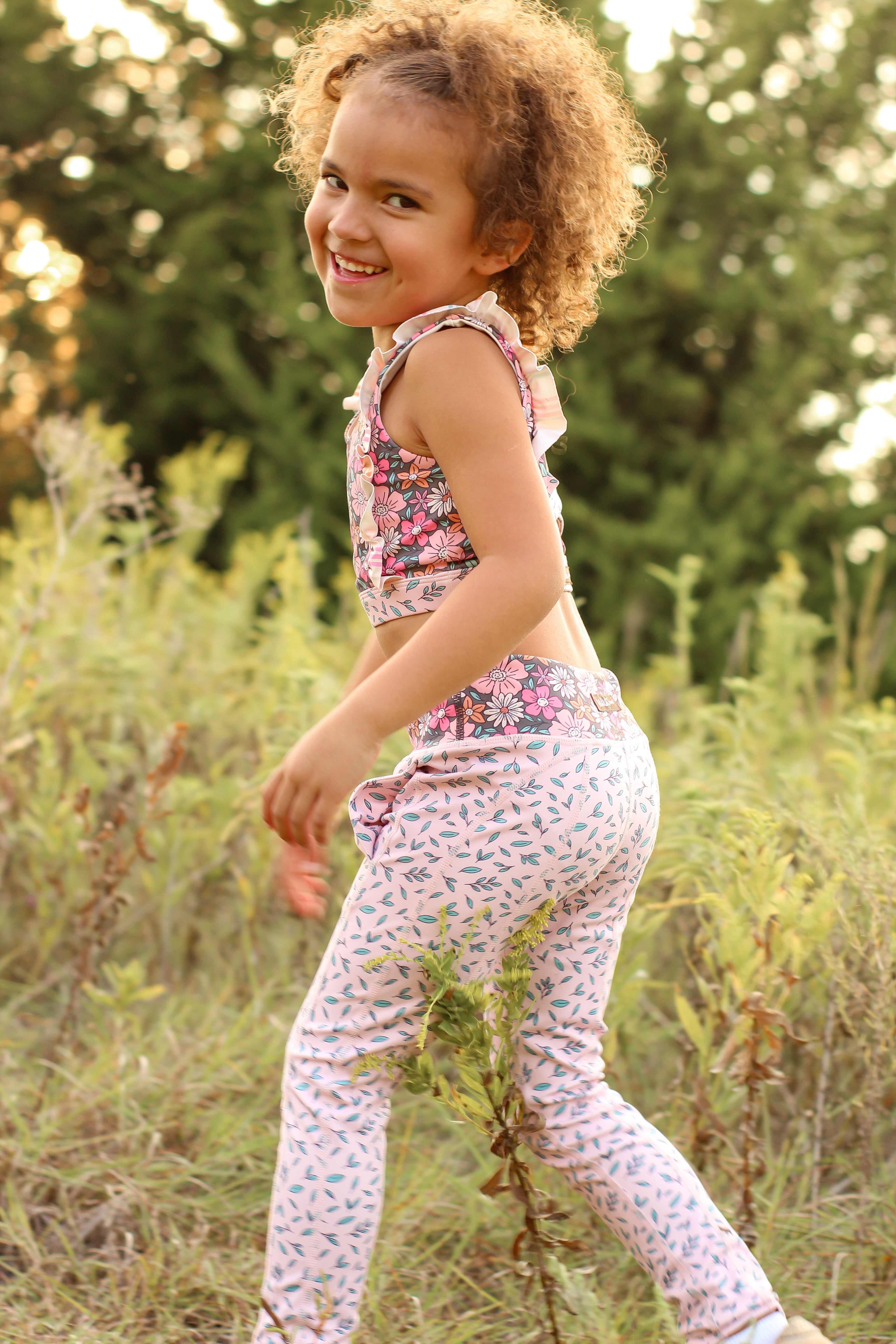 Twilight Blossom Active Leggings
