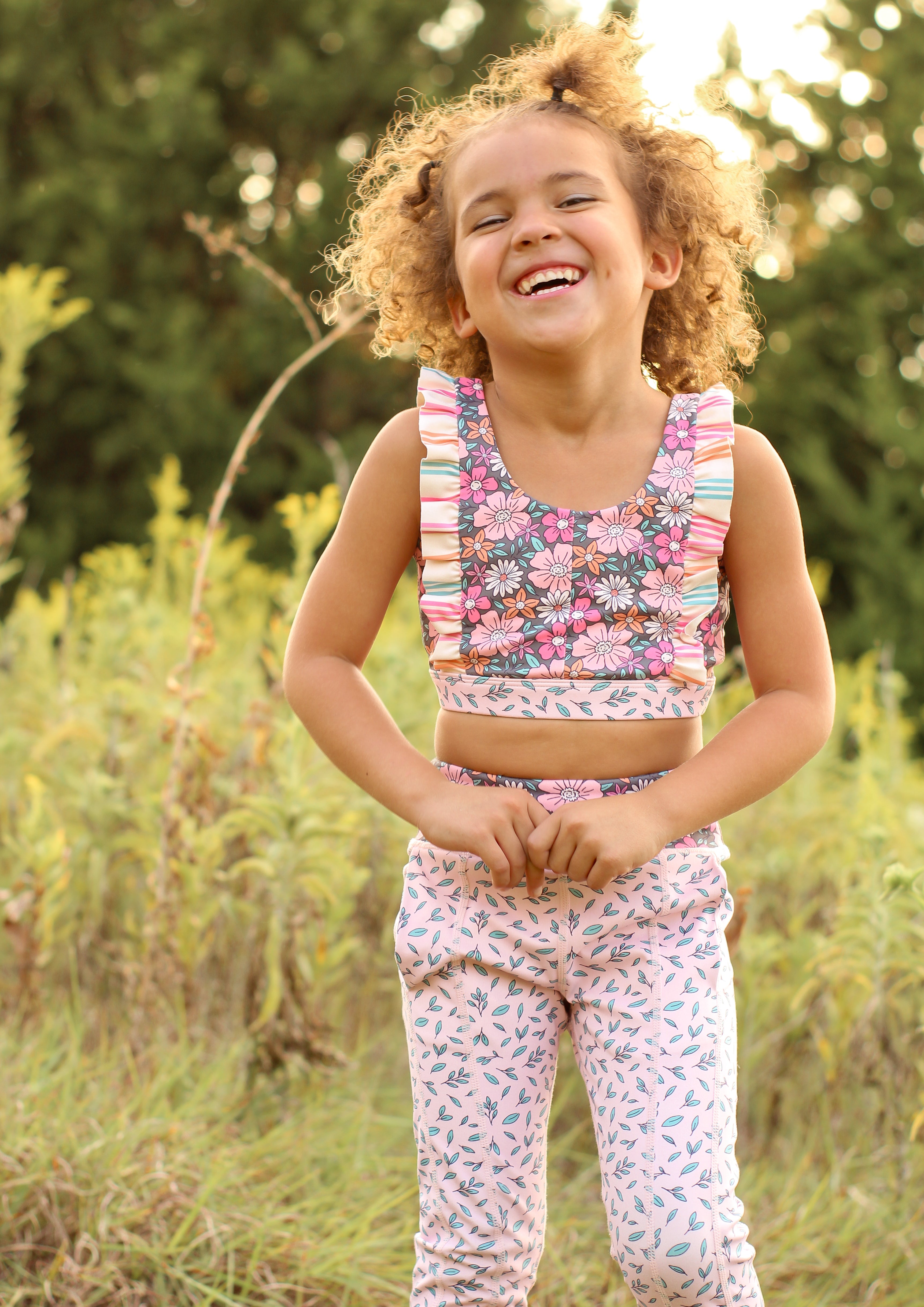 Twilight Blossom Active Leggings