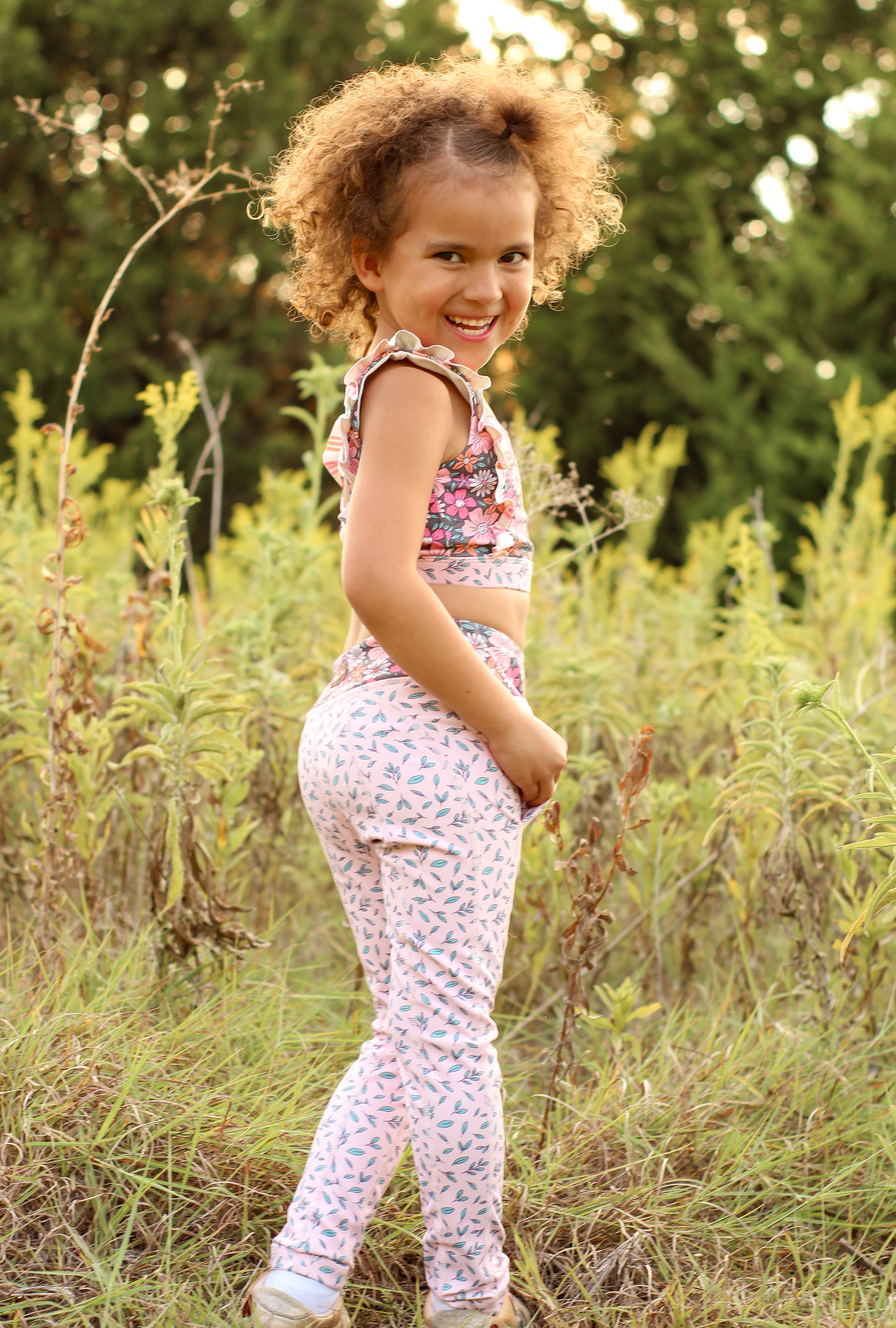 Twilight Blossom Active Leggings
