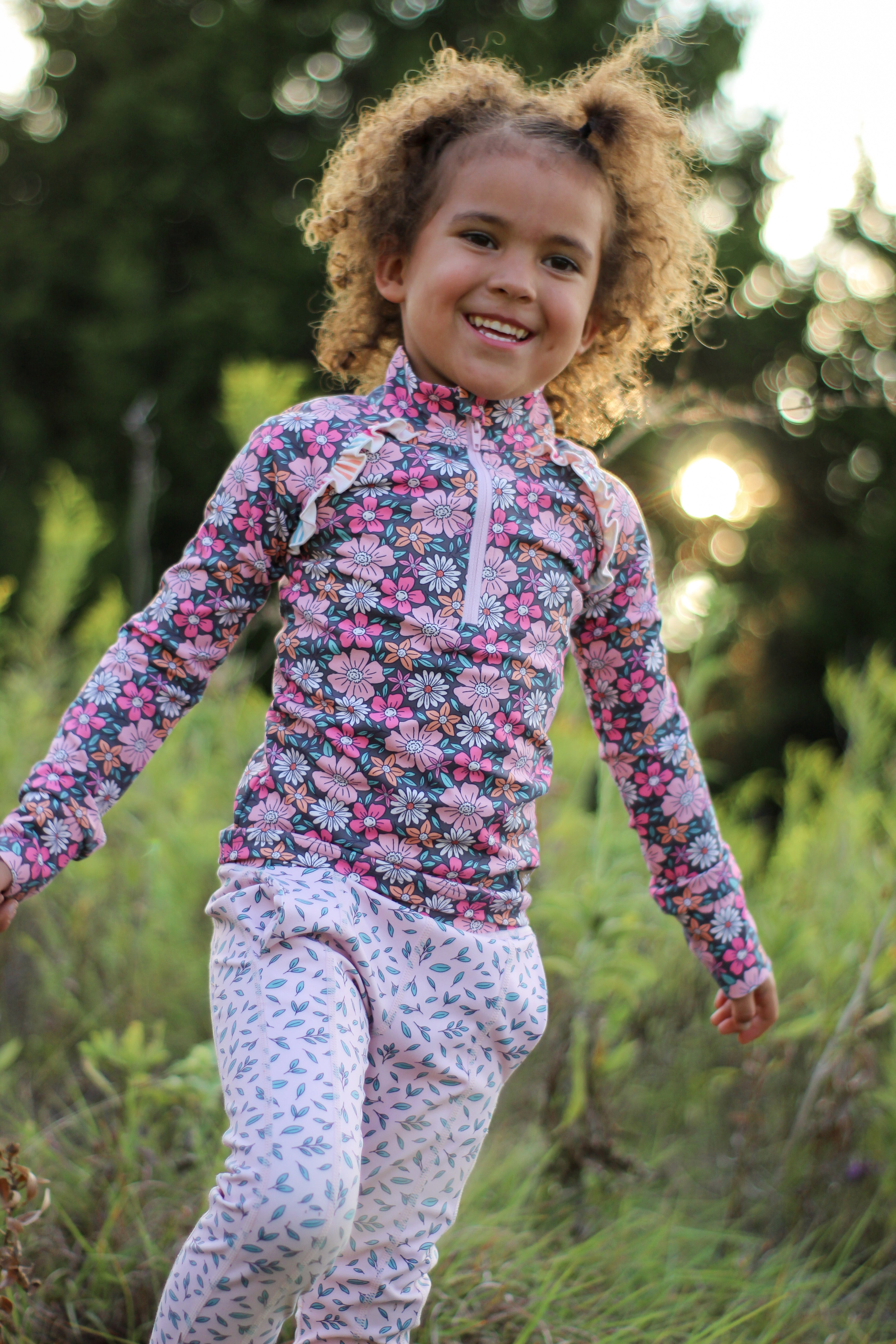 Twilight Blossom Active Leggings