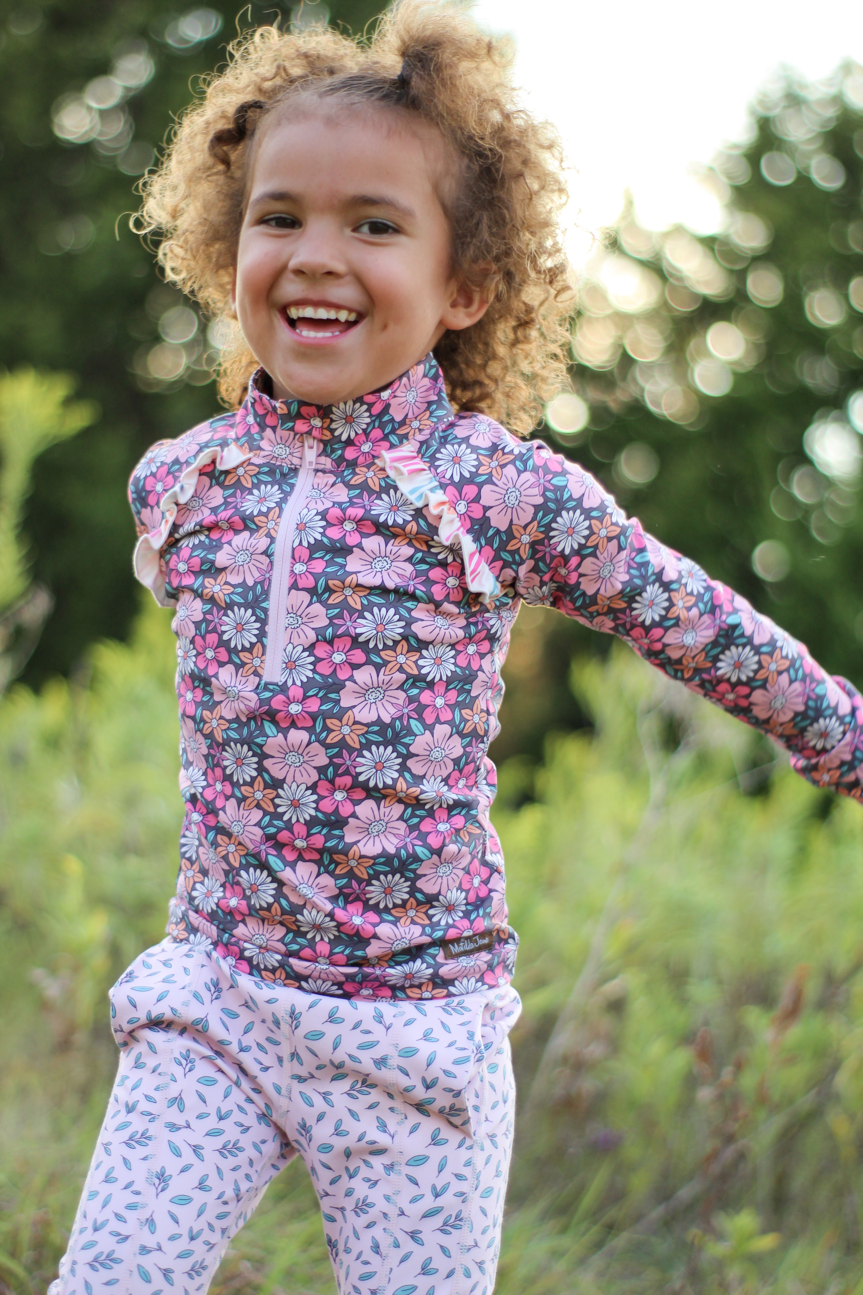 Twilight Blossom Active Leggings