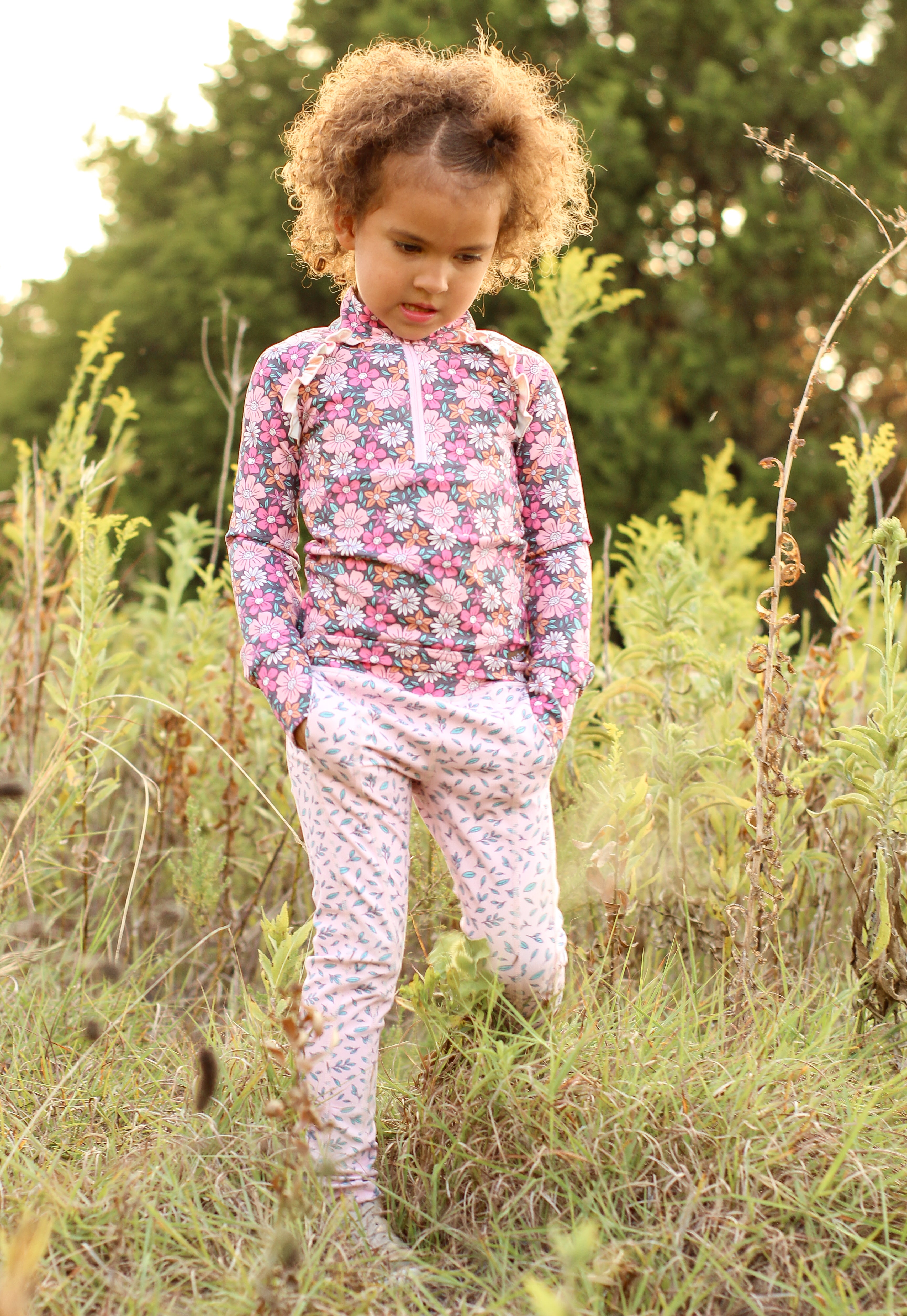 Twilight Blossom Active Leggings