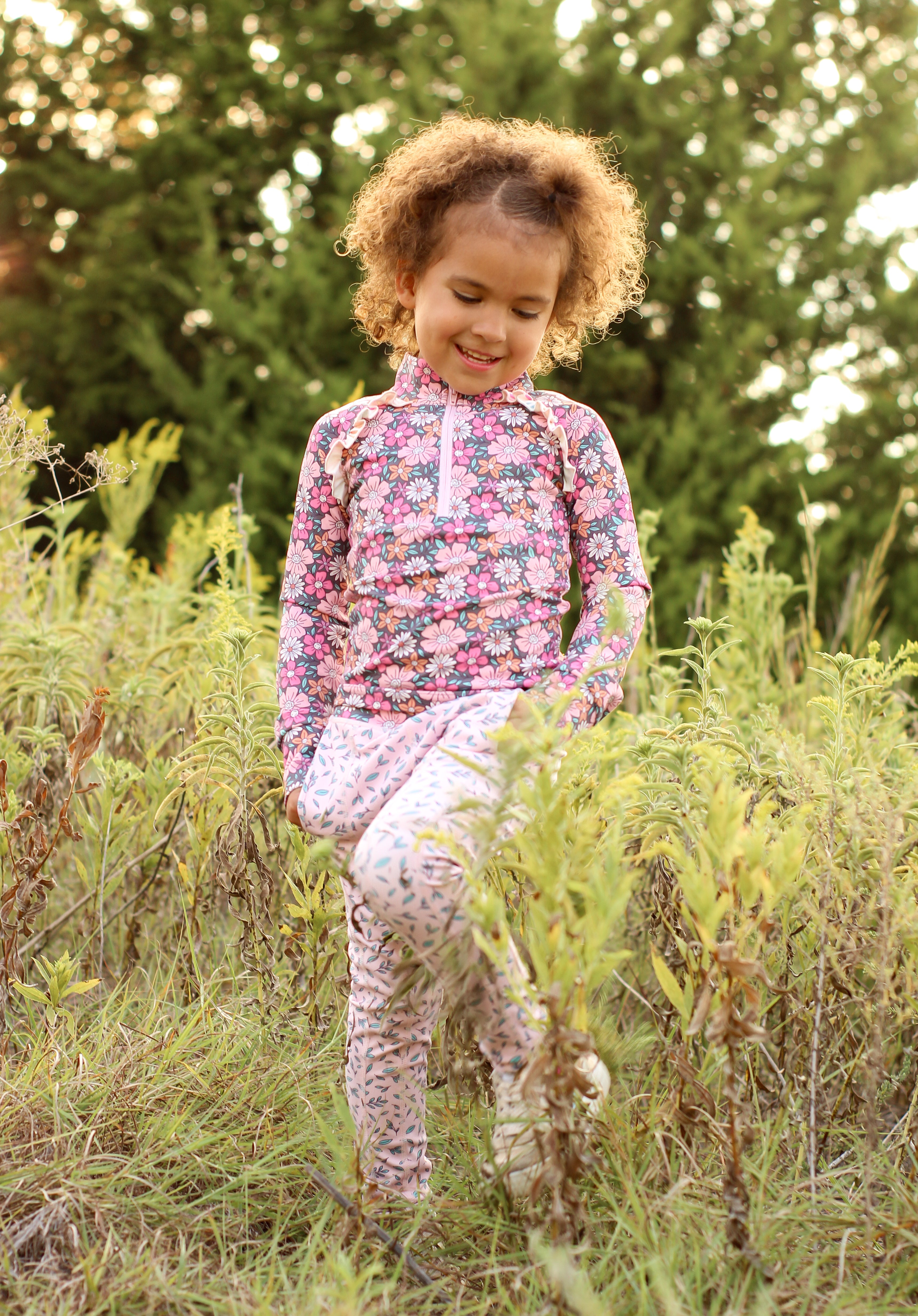 Twilight Blossom Active Leggings
