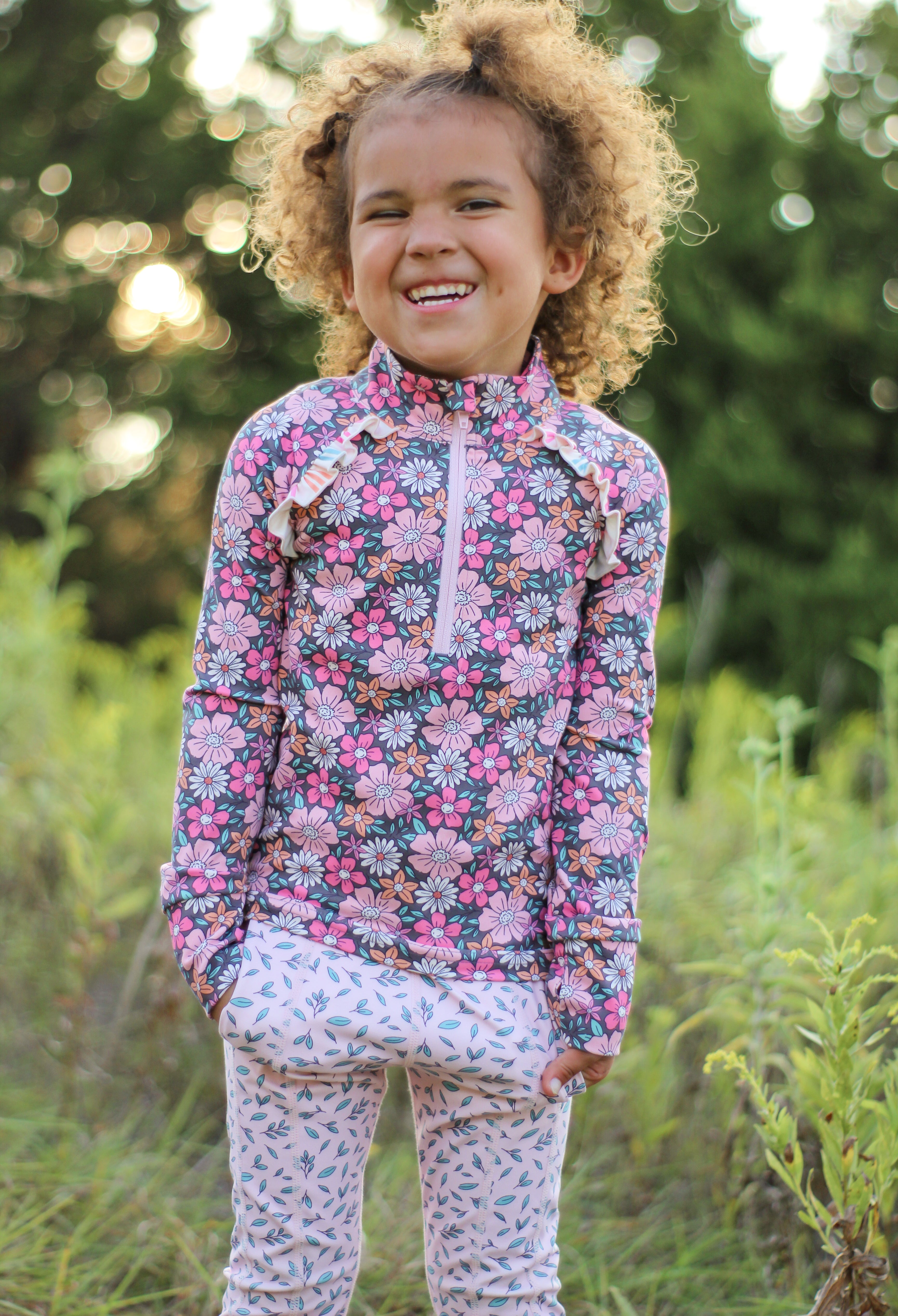 Twilight Blossom Active Leggings
