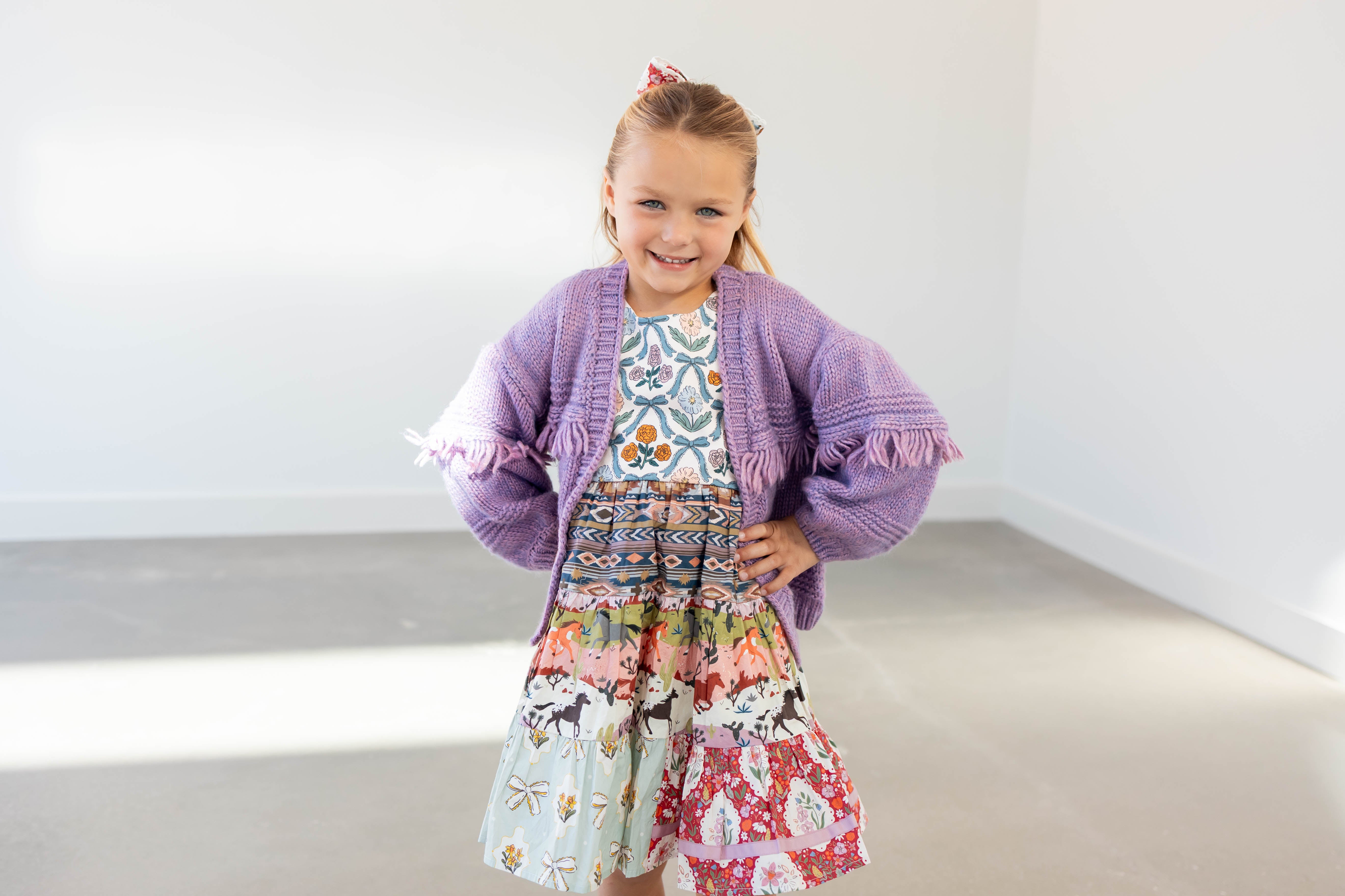 Sunset Stampede Panel Dress