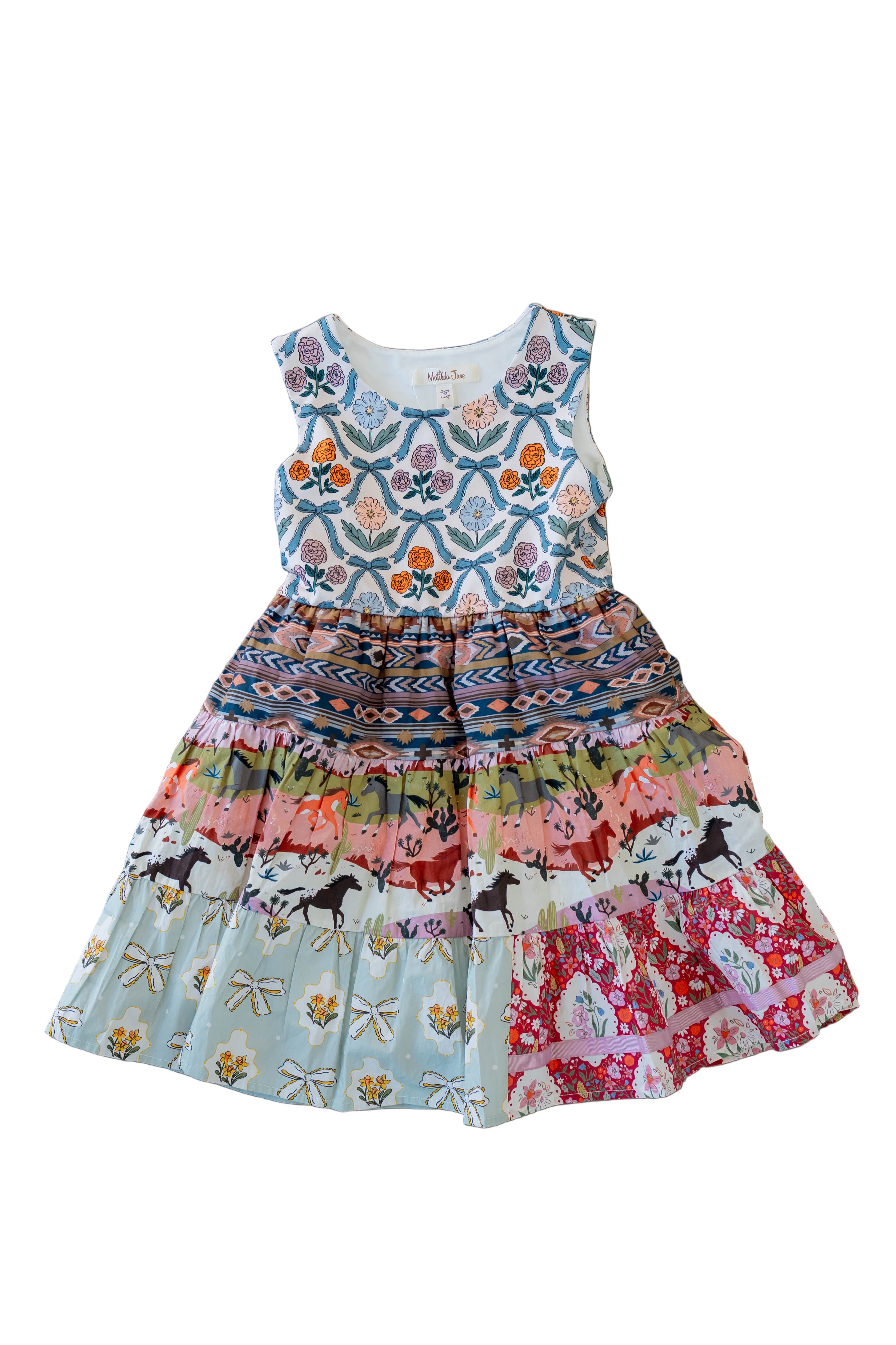 Sunset Stampede Panel Dress