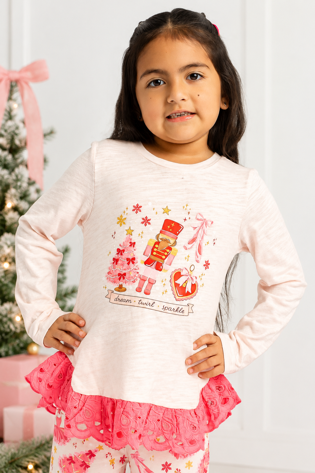 Sugarplum Soirée Ruffle Tee (Pre-Order Ships End of October)