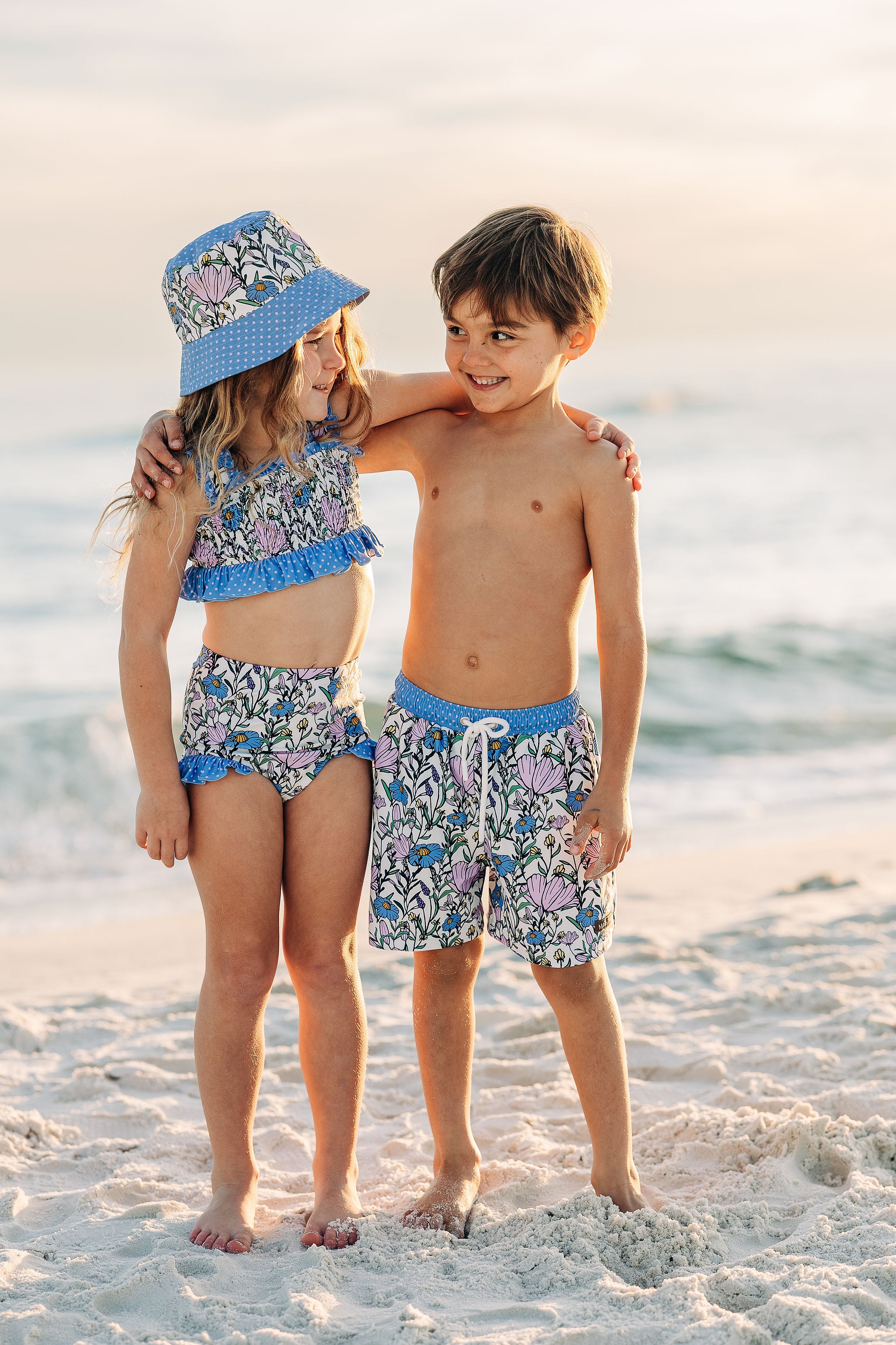 Blueberry Dot Bucket Hat