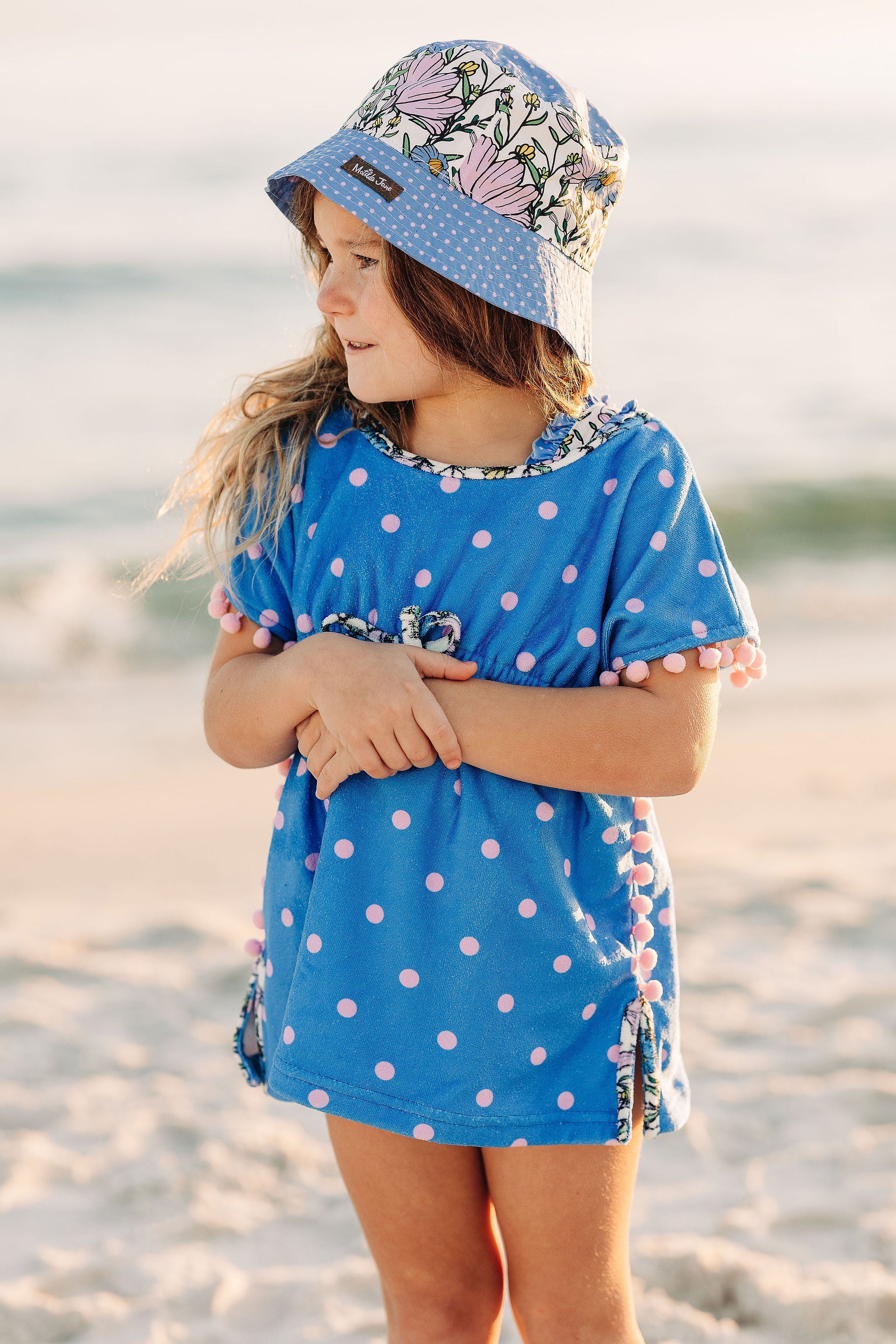 Blueberry Dot Bucket Hat