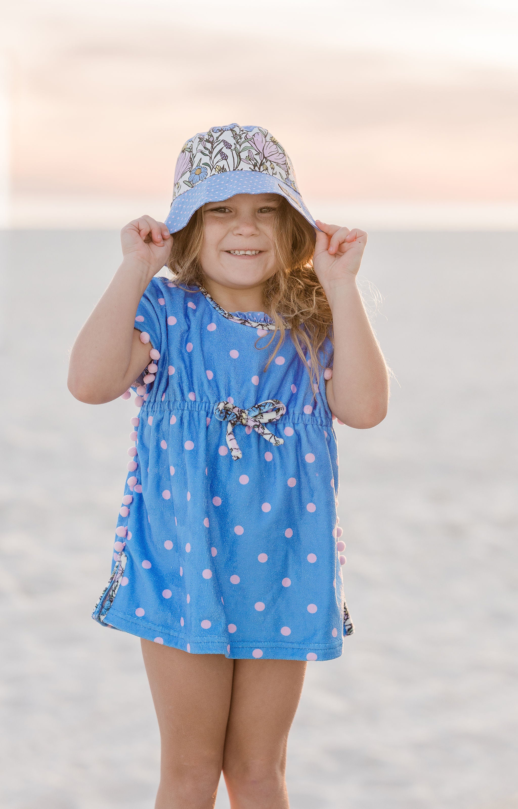 Blueberry Dot Bucket Hat