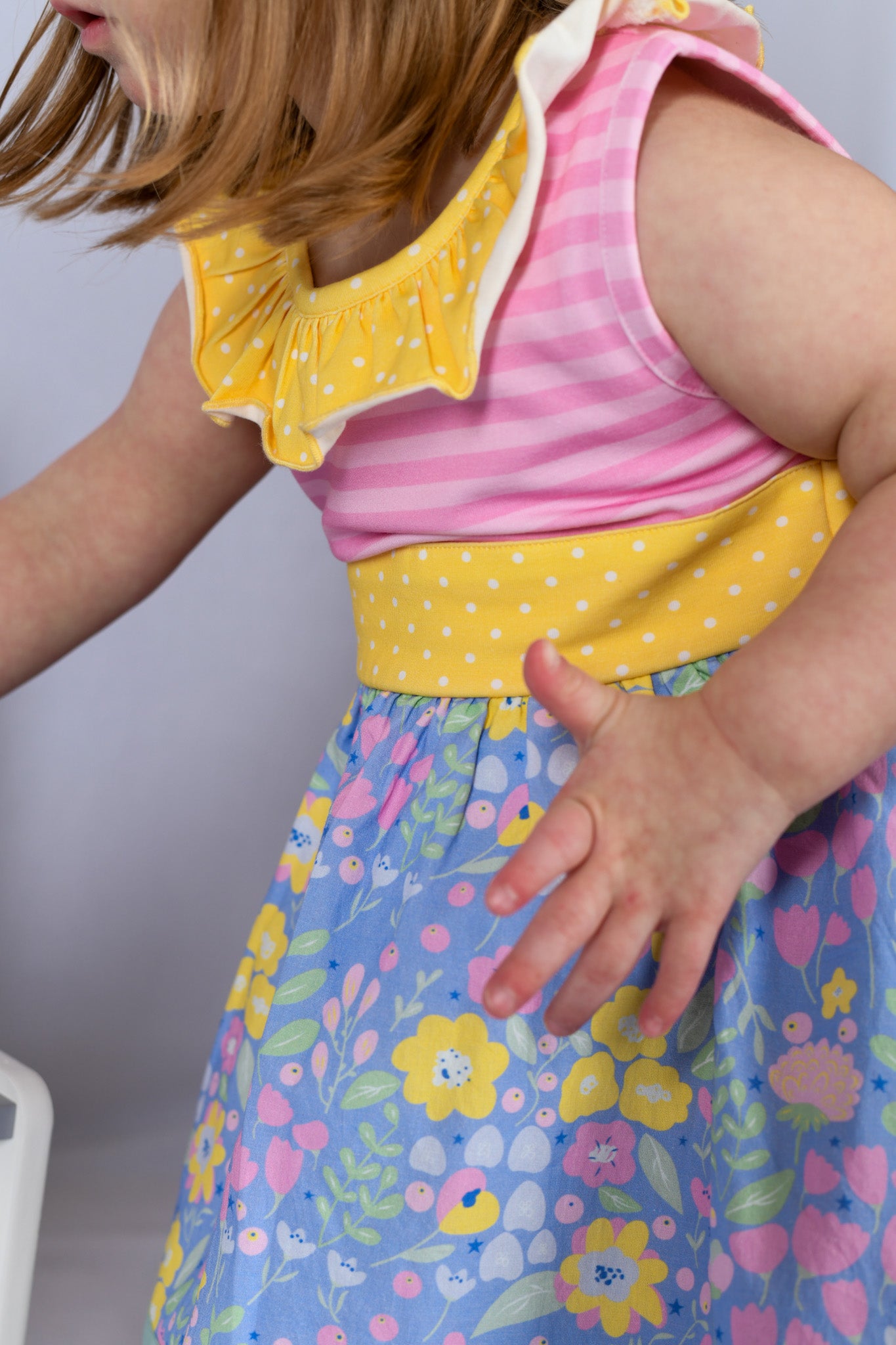 Sapphire Serenade Belted Dress