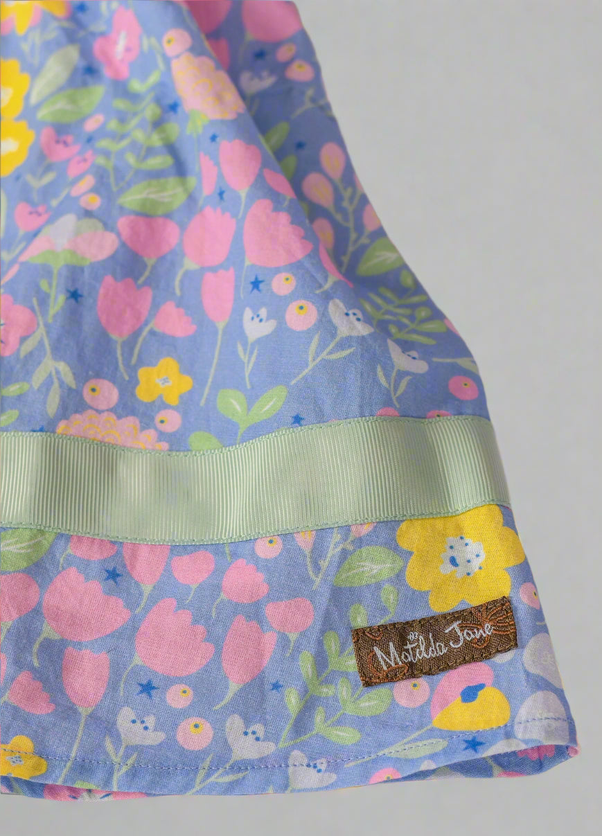Sapphire Serenade Belted Dress