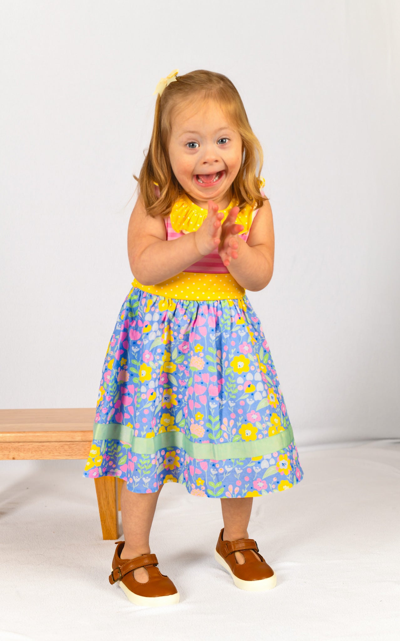 Sapphire Serenade Belted Dress