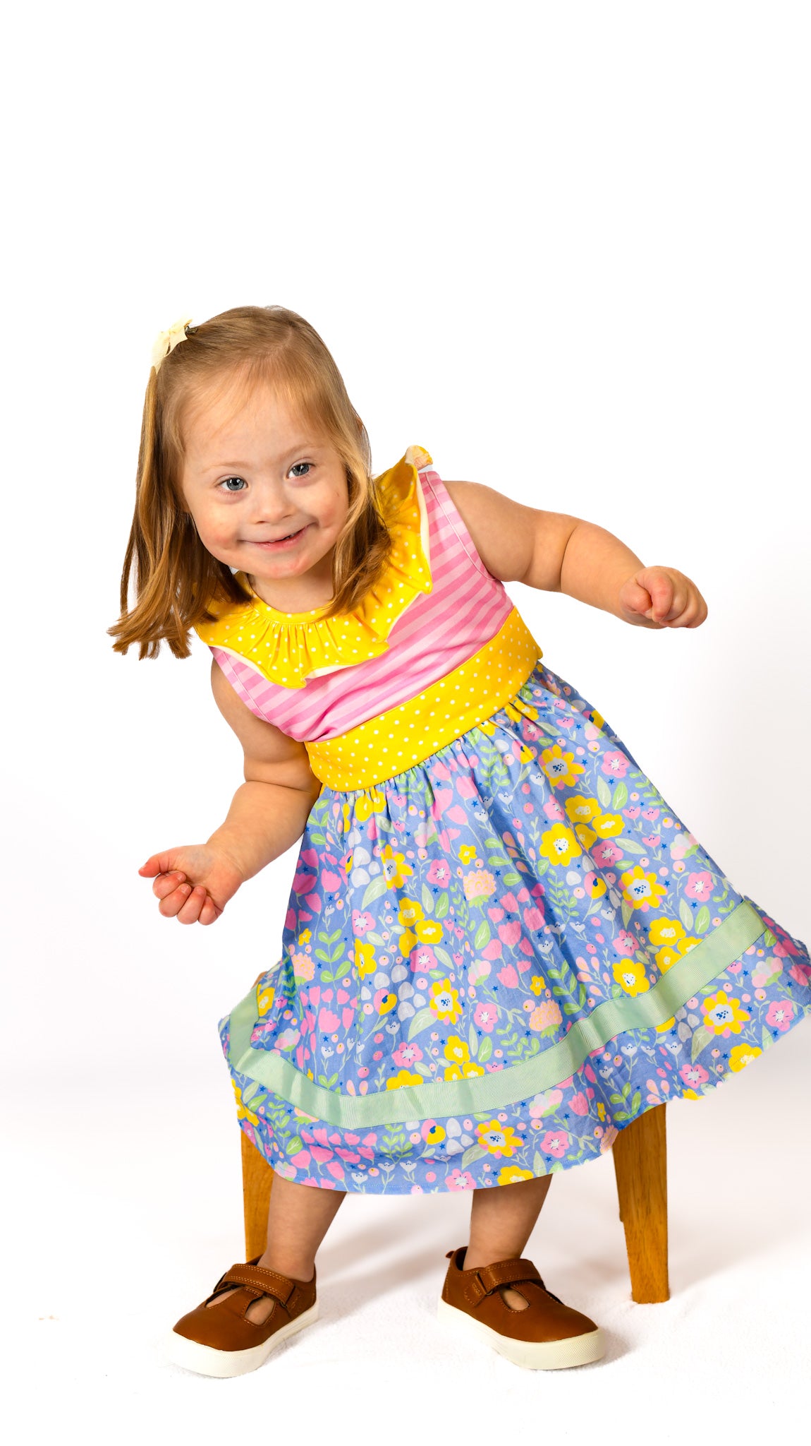 Sapphire Serenade Belted Dress