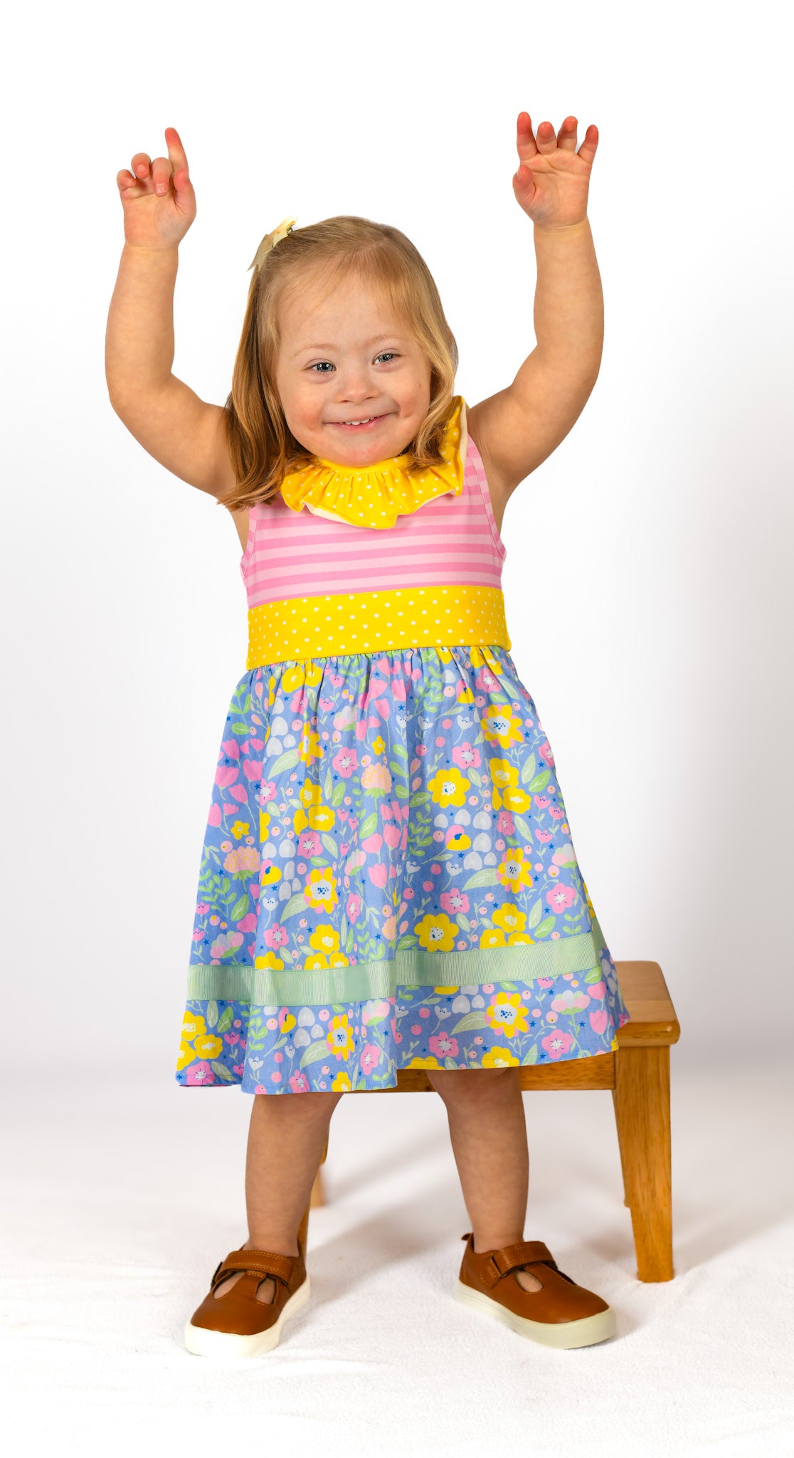 Sapphire Serenade Belted Dress