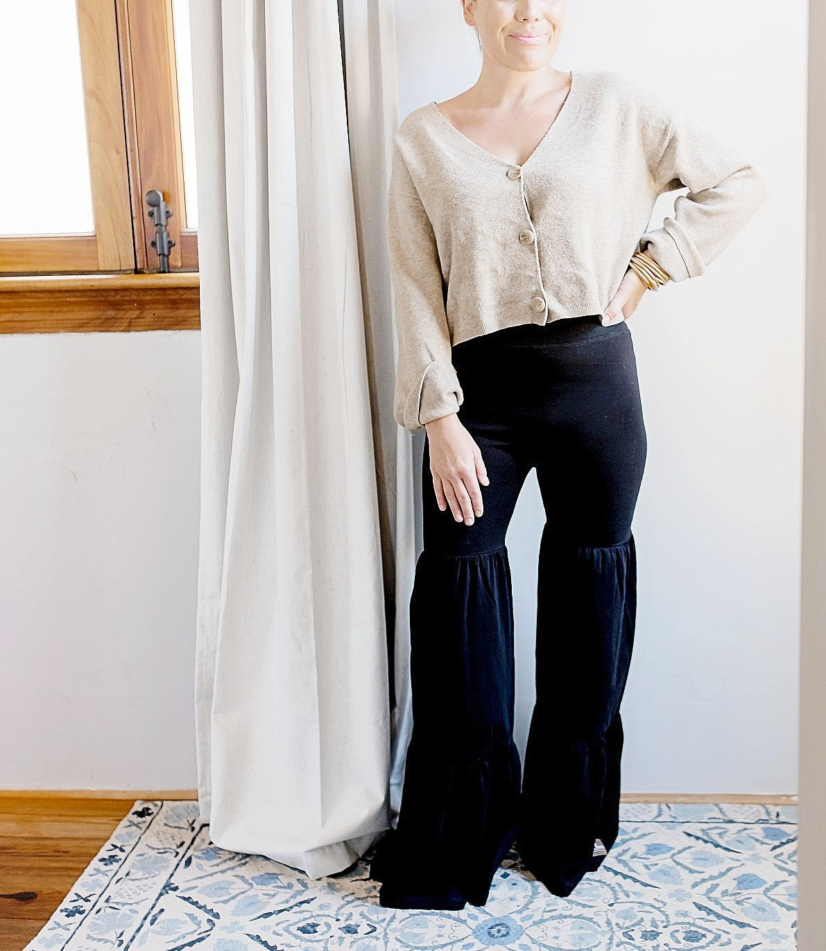 Women's Tiered Ruffle Pants | Into The Night