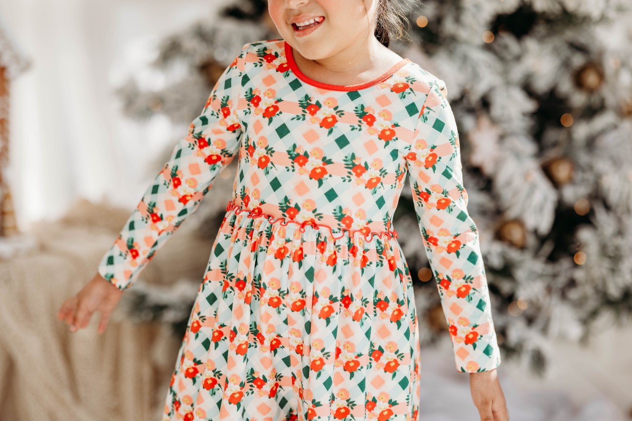 Plaid Tidings Wide-Leg Romper