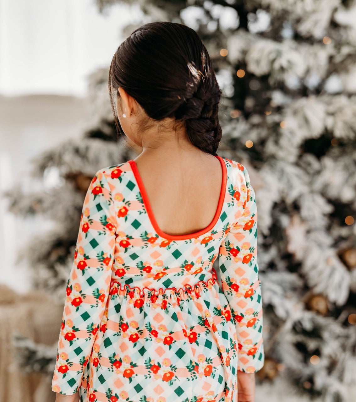 Plaid Tidings Wide-Leg Romper