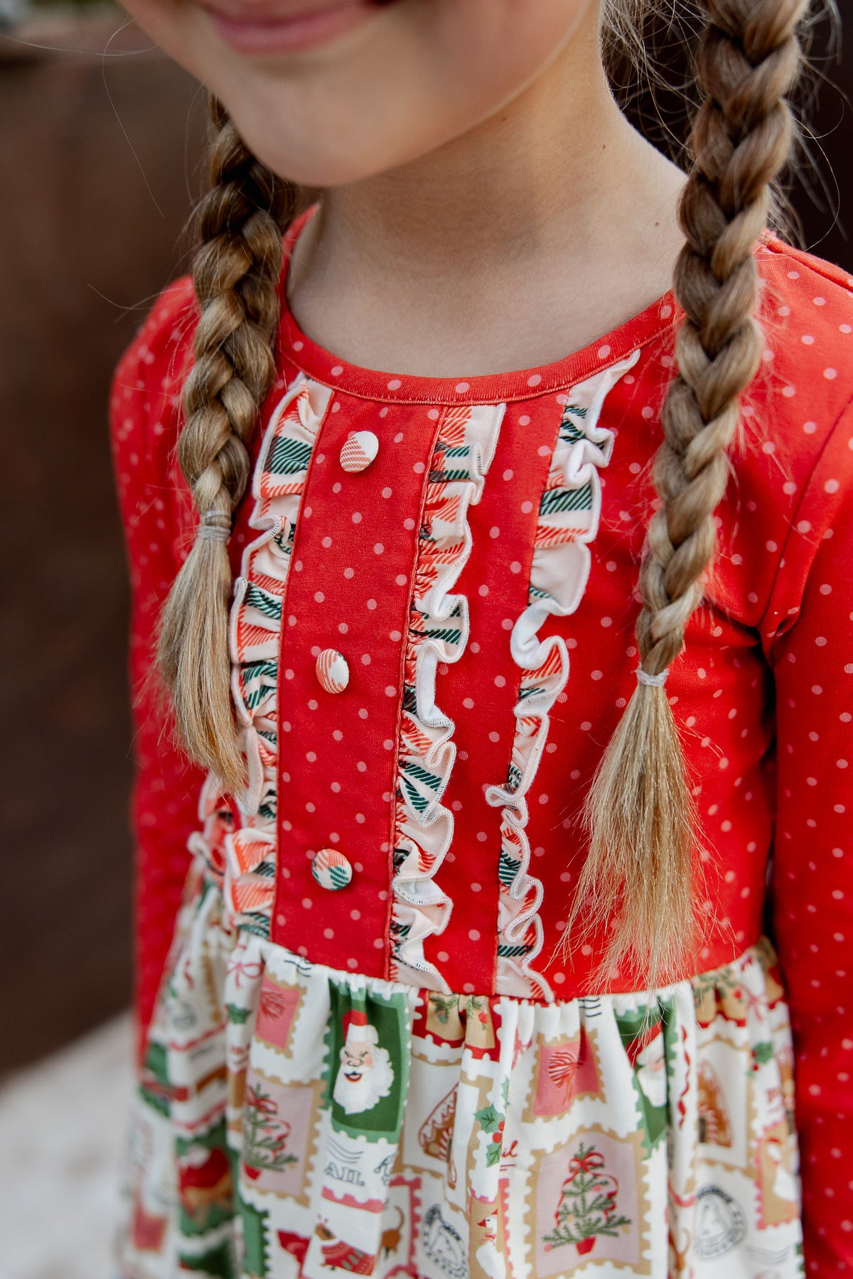 Letters to Santa Panel Dress (Pre-Order)