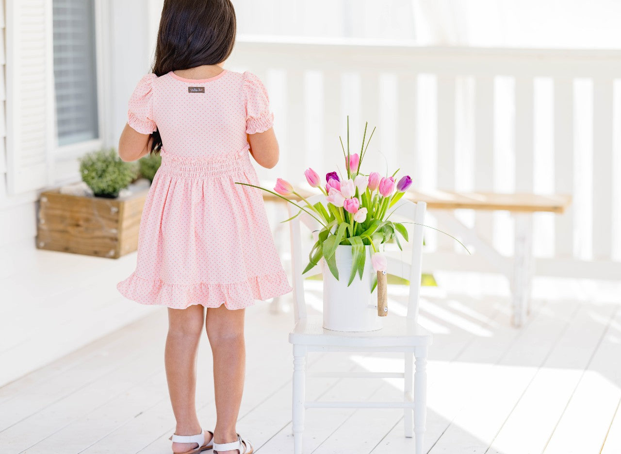 Pink Pearl Lap Dress