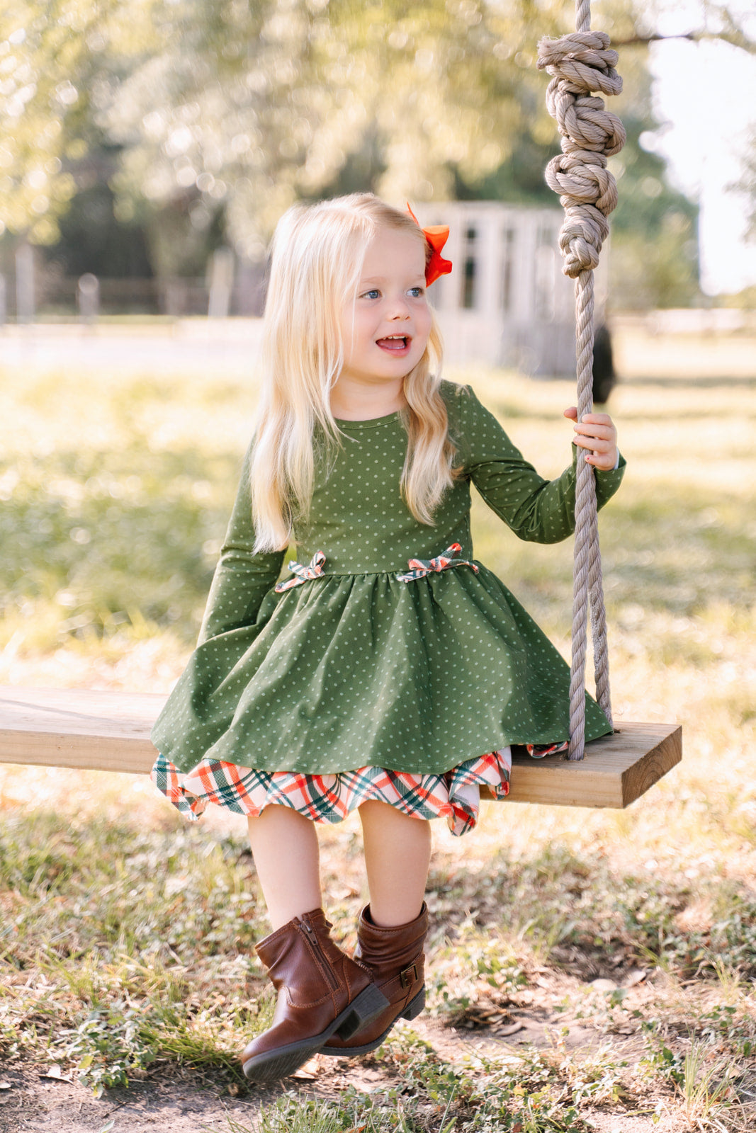 Holly & Plaid Dress (Pre-Order)